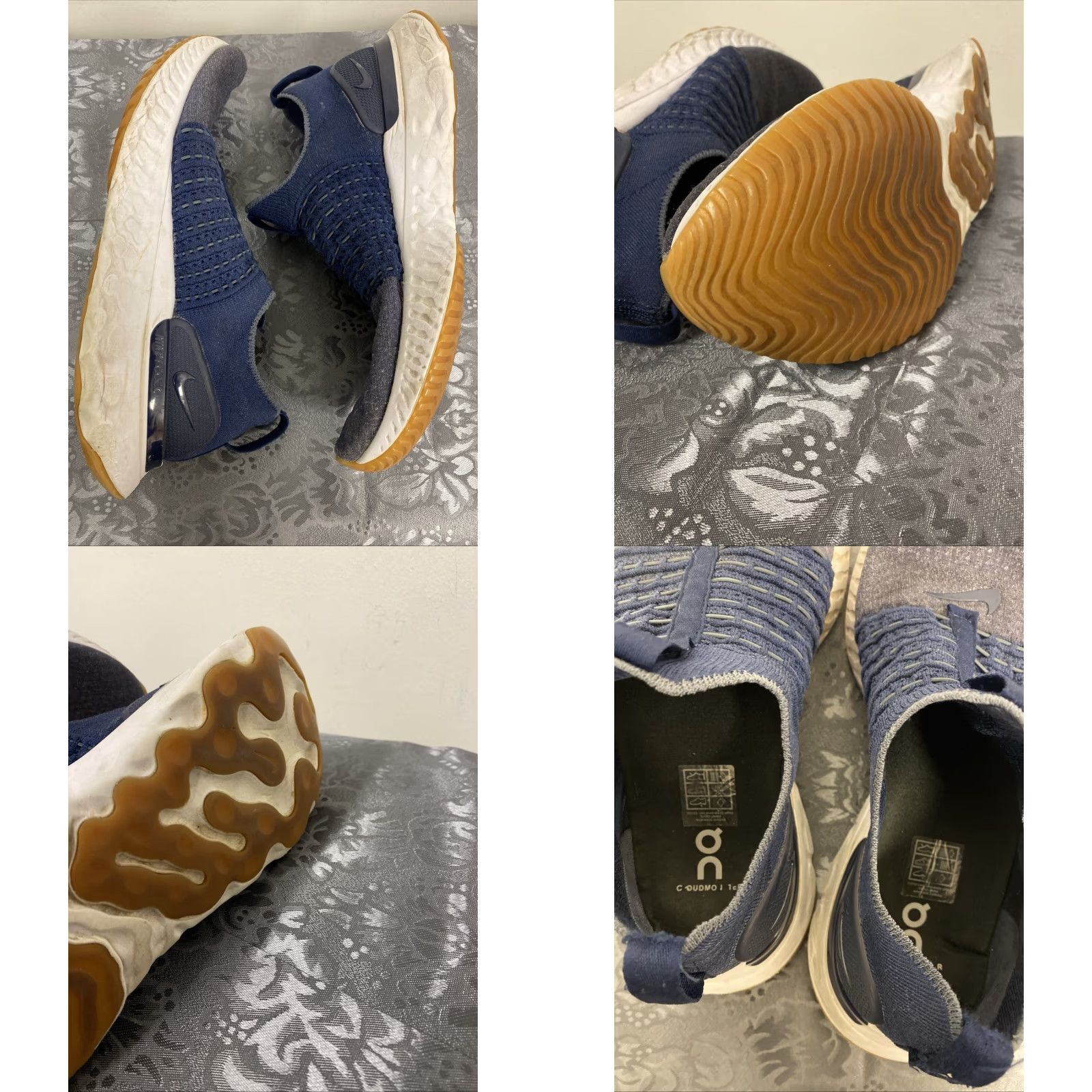 Nike NIKE React Phantom Run Flyknit 2 Slip On Sneakers Men's Size 11 College Navy Athletic Size US 11 / EU 44 - 8 Thumbnail