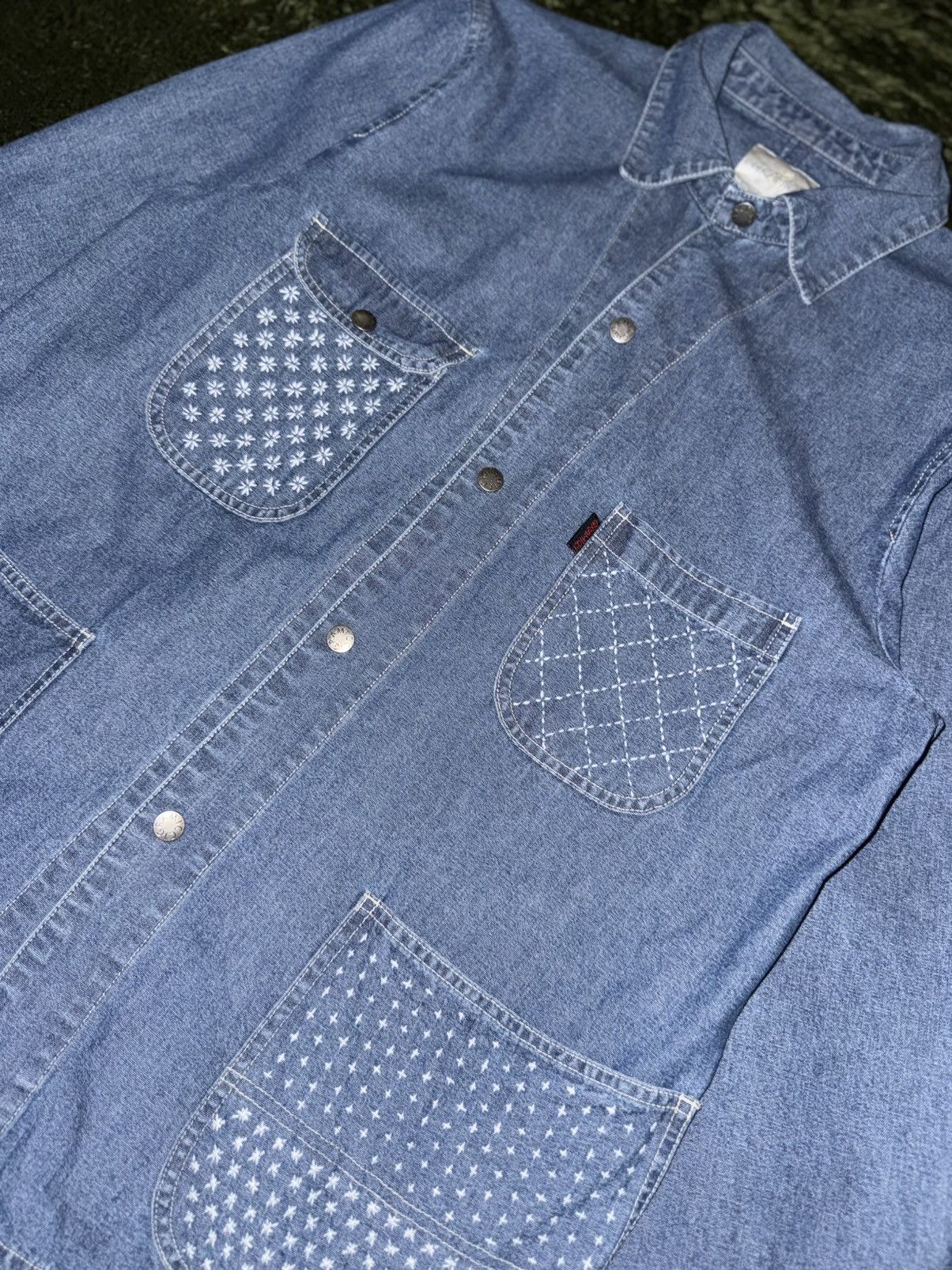Gramicci [L] Gramicci Japanese Boro Sashiko Denim Coverall Jacket Size US L / EU 52-54 / 3 - 5 Thumbnail