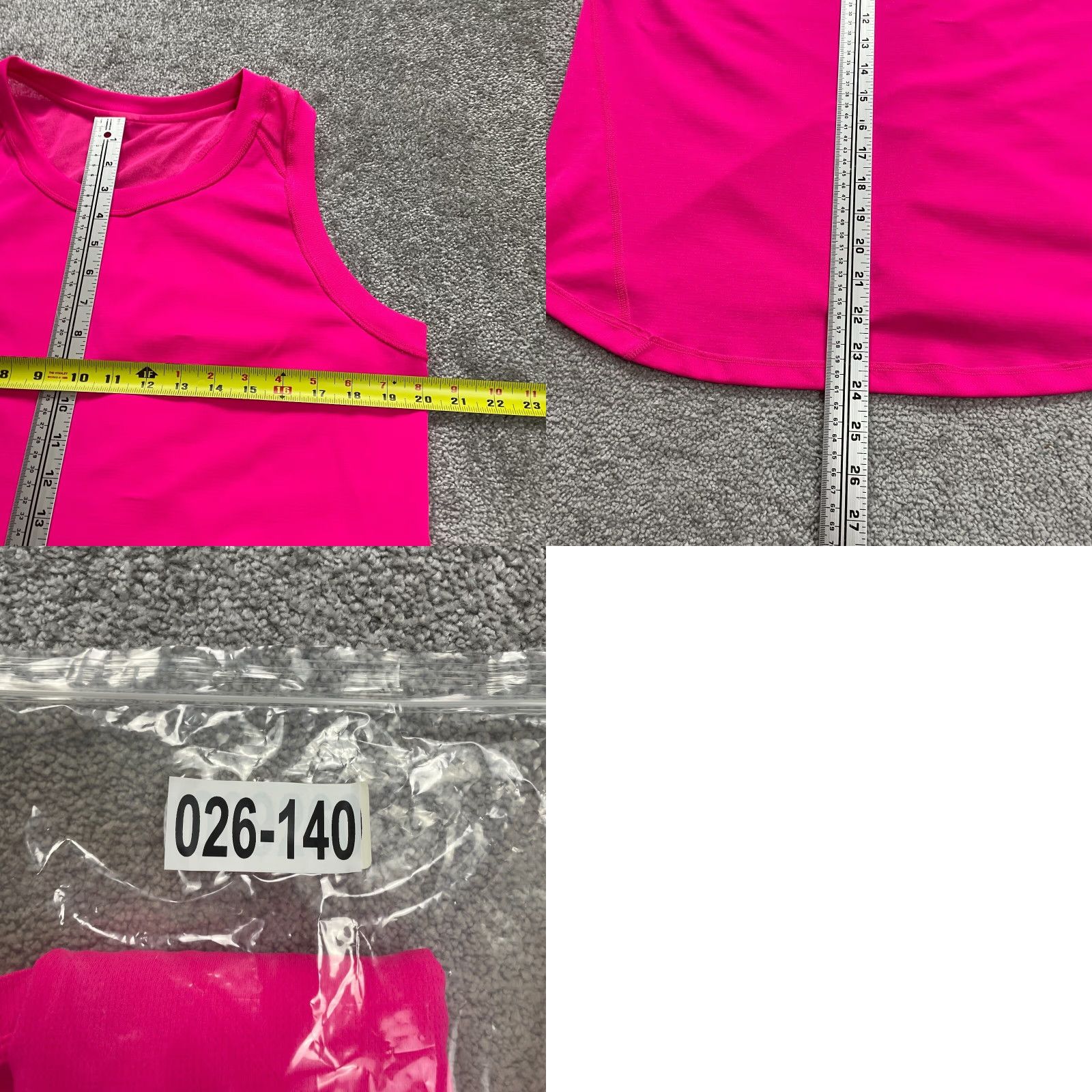 Pinko Unbranded Tank Women Large Pink Racerback Sleeveless Athletic Activewear Womens Size L / US 10 / IT 46 - 8 Thumbnail
