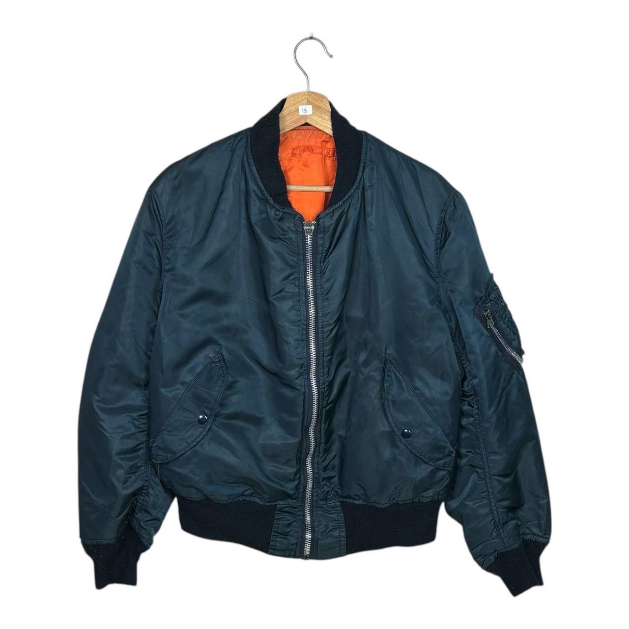 Alpha Industries VTG Alpha Industries MA-1 Bomber Flight Jacket Large USA Size US L / EU 52-54 / 3 - 1 Thumbnail