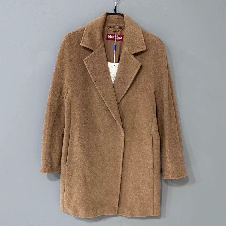 Max Mara Max Mara Pure wool lapel coat Size S / US 4 / IT 40 - 1 Thumbnail