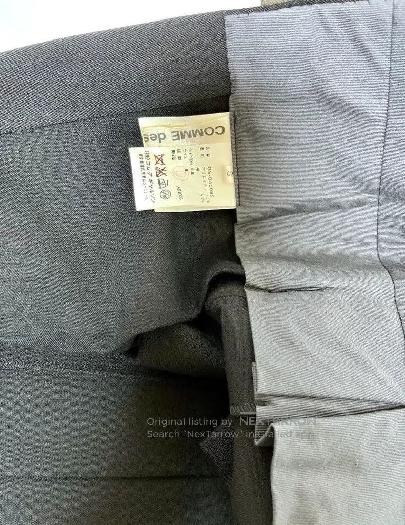 Comme des Garcons Comme Des Garcons size S Leather double waist belt pleated Size 23" - 8 Thumbnail