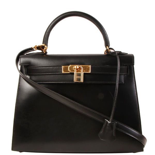 image of Hermes 1996 Made Kelly Bag 28Cm Black, Women's