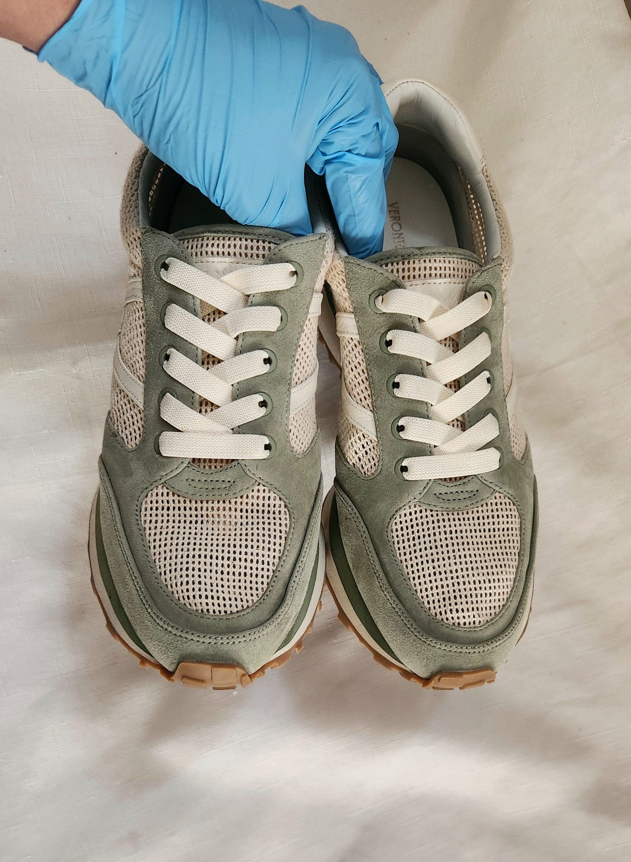 Designer × Veronica Beard Veronica Beard Valentina Wedge Slip-On Sneaker Sage Green 12 Size US 12 / IT 42 - 5 Thumbnail