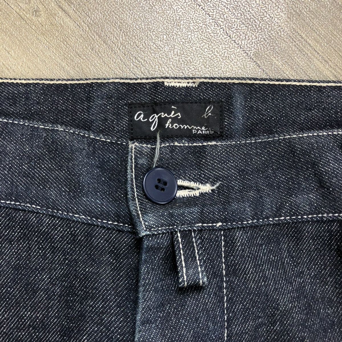 Designer × Vintage × agnes b. 🇫🇷 Vintage Agnes B. Homme Paris Military Cargo Denim Pants Size US 31 - 5 Thumbnail