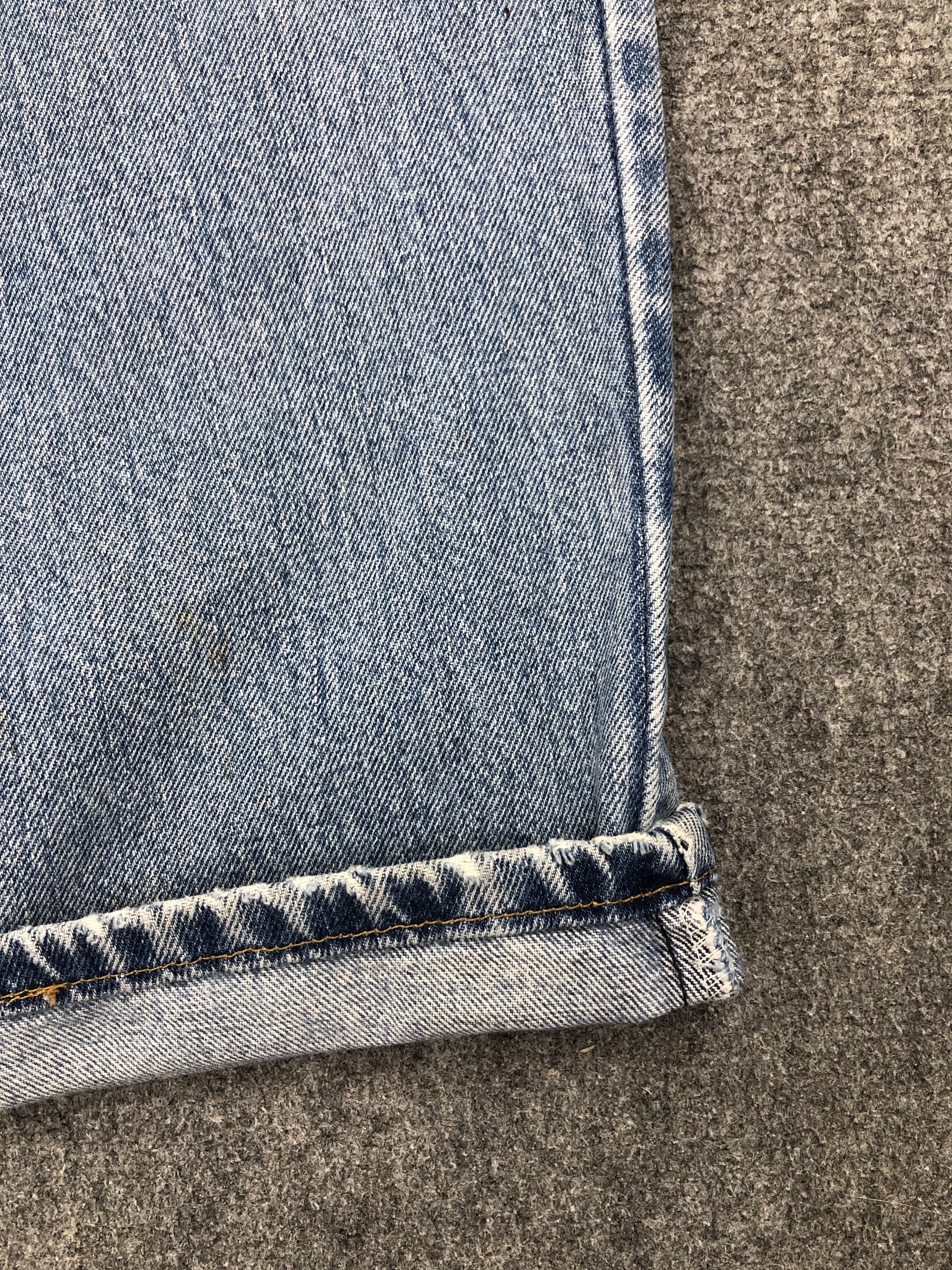 Levi's Vintage 90s Levis 550 Made In USA Faded Blue Jeans S0019 Size US 33 - 16 Thumbnail