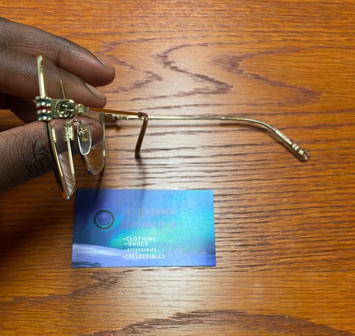 Gucci Gucci GG12850 Gold Glasses Size ONE SIZE - 3 Thumbnail