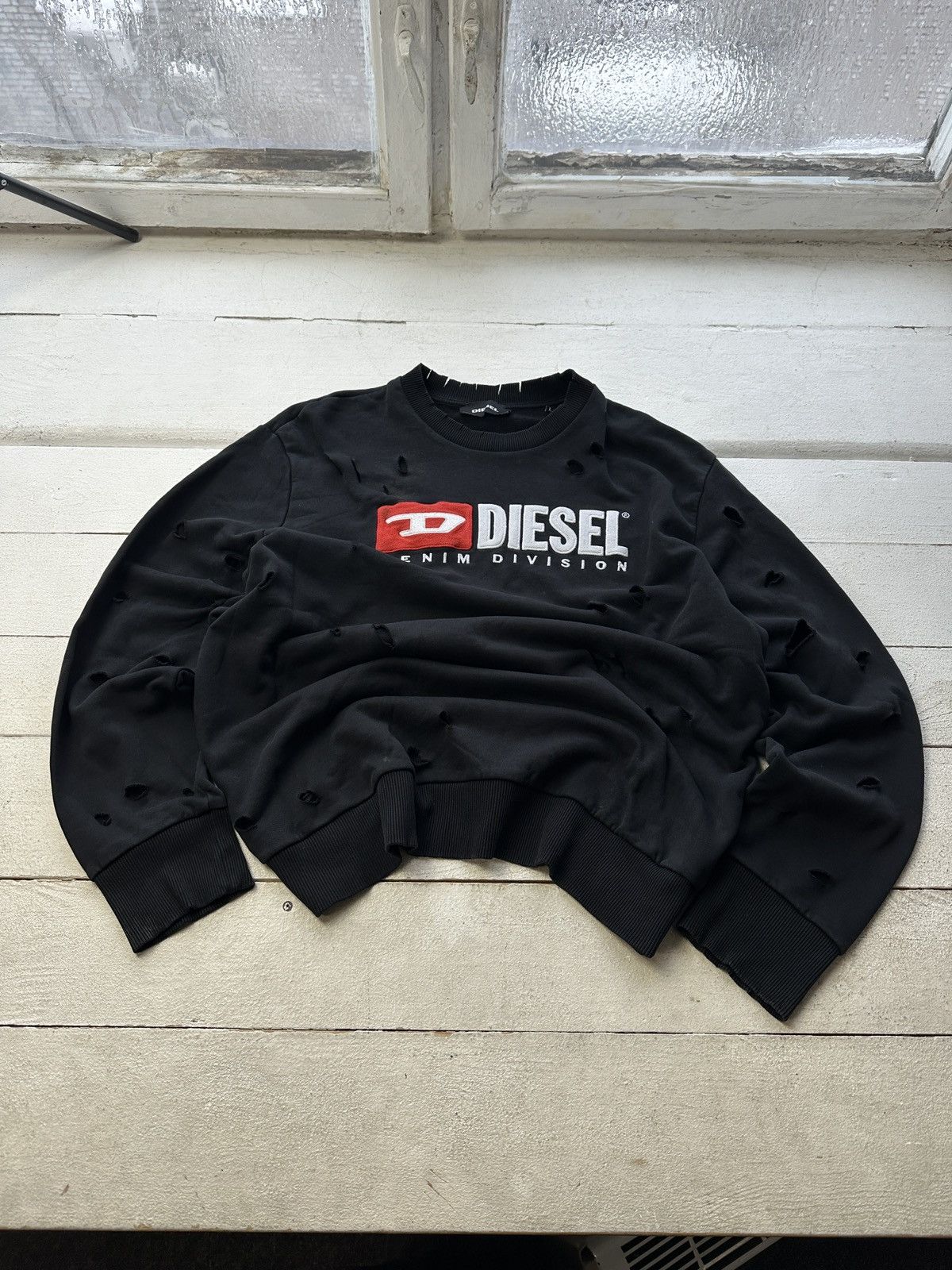 Diesel 🚨DIESEL HYPE DENIM DIVISION BIG LOGO BOXY FIT DISTRESS Size US L / EU 52-54 / 3 - 1 Thumbnail