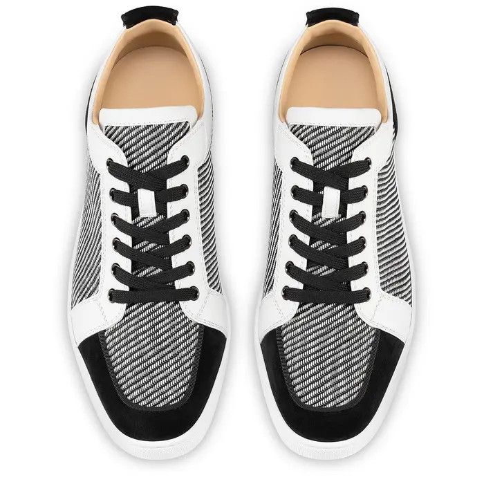 Christian Louboutin oc11z0325 Rantulow Orlato Flat in Black/White Size US 10.5 / EU 43-44 - 2 Thumbnail