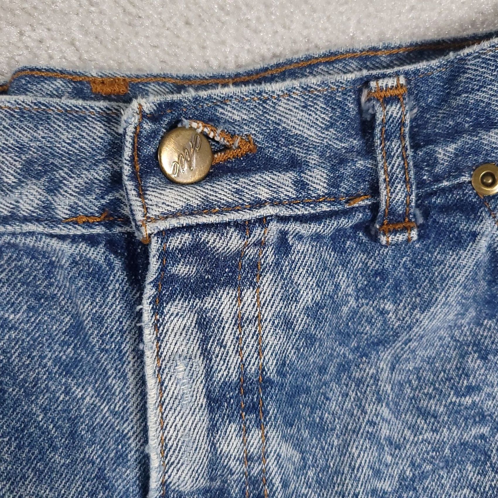 Vintage VINTAGE Chic Jeans Womens 14 Blue High Waisted Acid Wash Tapered Mom Denim 80s 90s USA Size 36" / US 14 / IT 50 - 5 Thumbnail