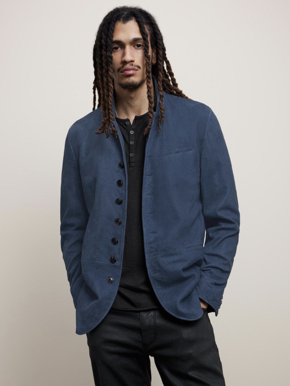 John Varvatos Woodward Multibutton Suede Jacket EU 46 USA 36 Size US S / EU 44-46 / 1 - 1 Thumbnail