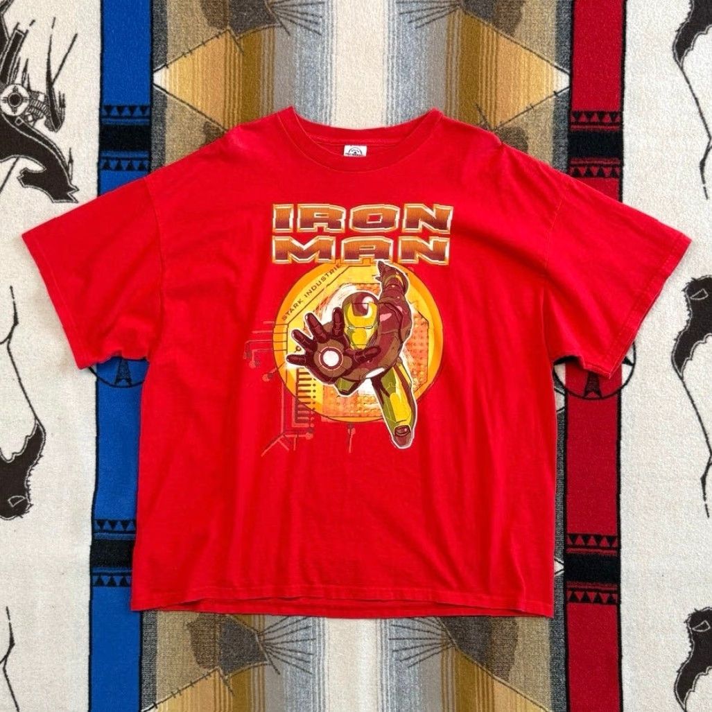 Delta VINTAGE Y2K Iron Man Marvel Comics T-Shirt Size 2XL Tony Stark Industries Shirt Men Red Short Sleeve 2000-2009 Size US XXL / EU 58 / 5 - 2 Thumbnail