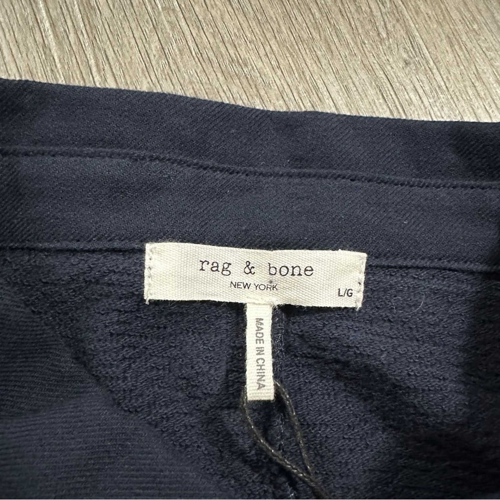 Rag & Bone Rag & Bone Mckenna Polo Navy Blue Sleeveless Mini Dress Sz L Size L / US 10 / IT 46 - 6 Thumbnail