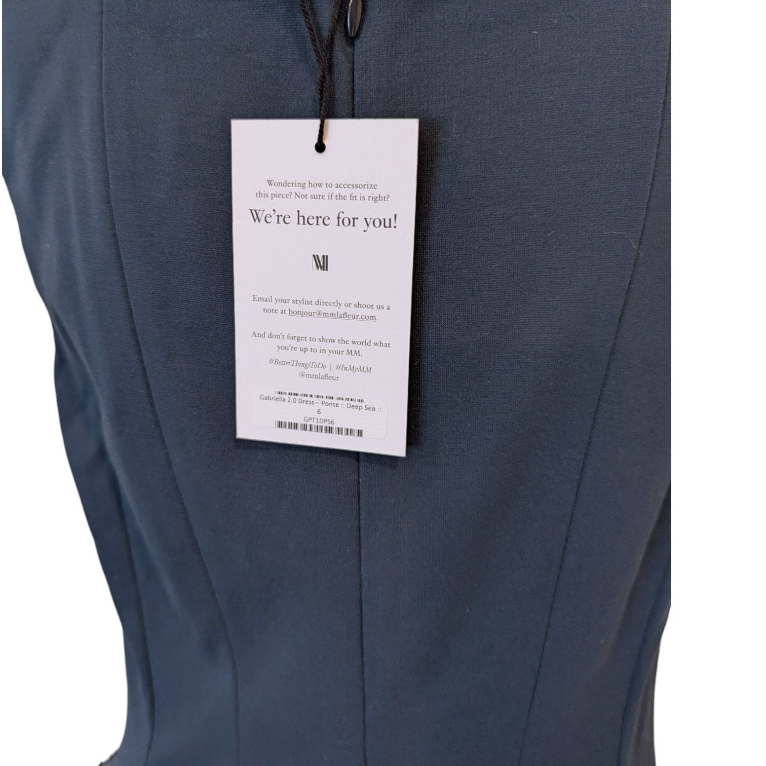 Other M. M. LaFleur Gabriella 2.0 Washable Ponte Dress in Deep Sea Size M / US 6-8 / IT 42-44 - 5 Thumbnail