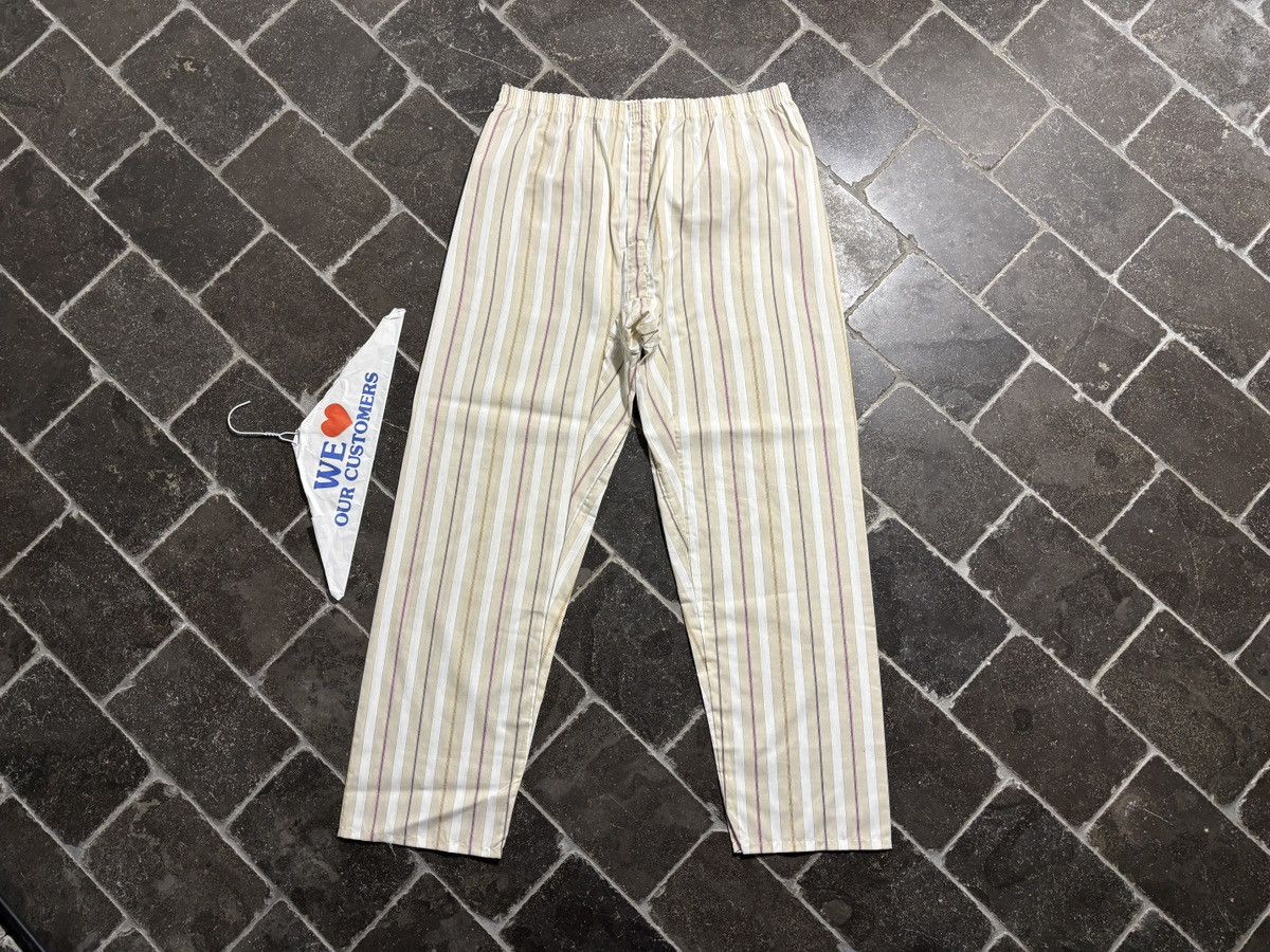 Vintage Striped Pajama Set 90s Vintage Two Piece Suit Sleep Perma Size US 38 / EU 54 - 18 Thumbnail