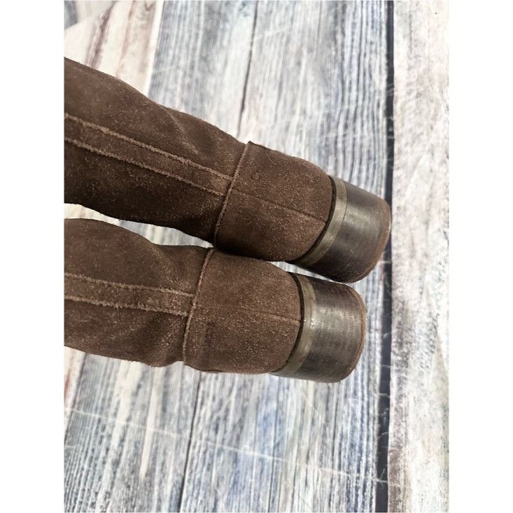 Calvin Klein Vintage Calvin Klein Women's Brown Suede Knee-High Boots Size US 7.5 / IT 37.5 - 4 Thumbnail