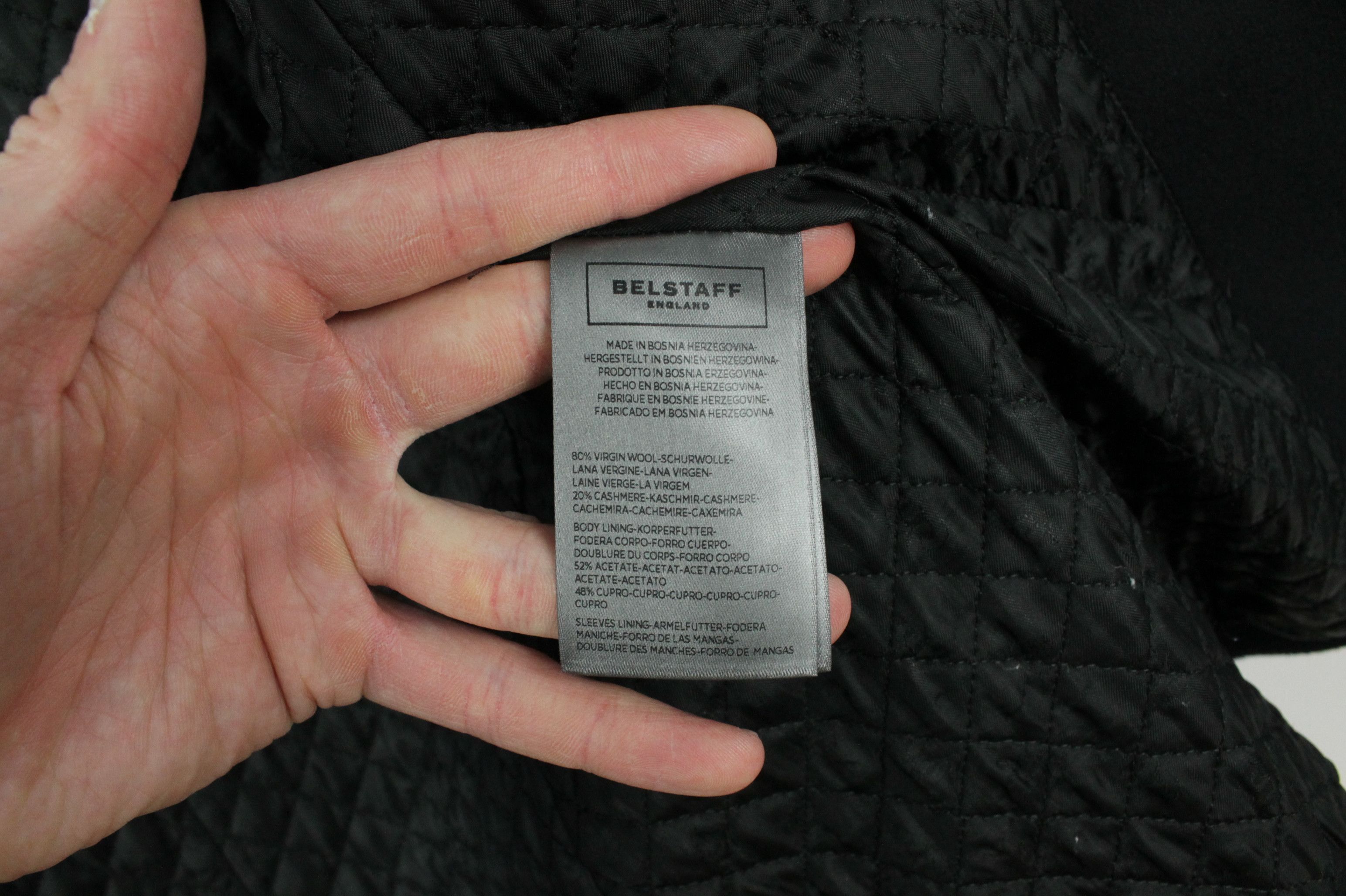 Belstaff Belstaff Women's Croft Wool Cashmere Peacoat in Black Size M / US 6-8 / IT 42-44 - 16 Thumbnail