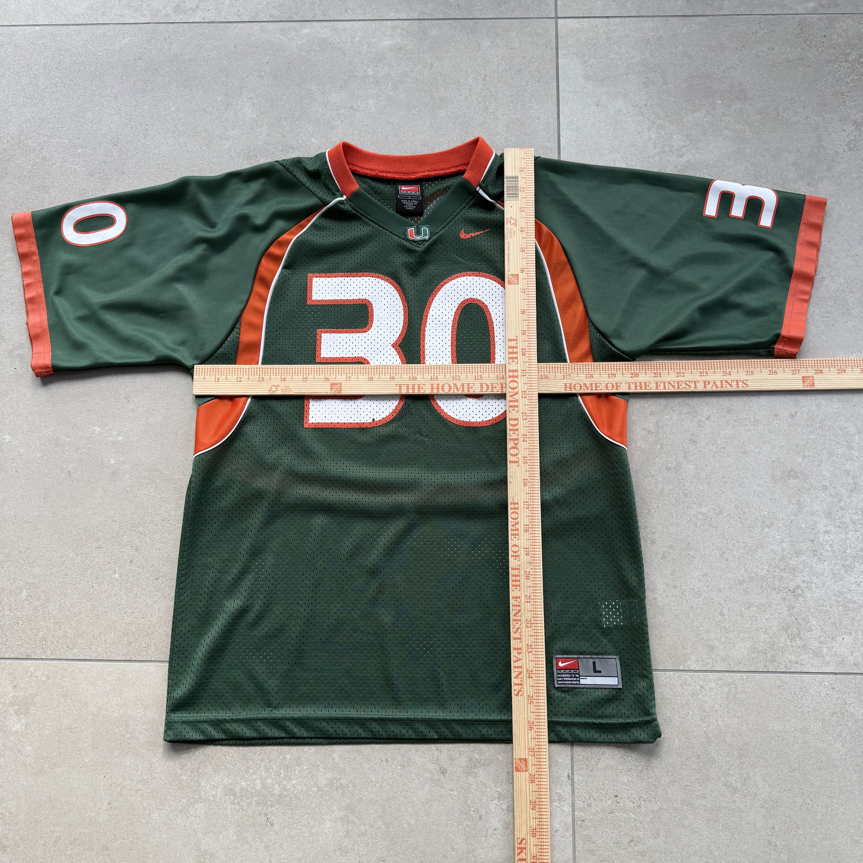 Nike Vintage Y2K Nike Team University of Miami Football Jersey Size US M / EU 48-50 / 2 - 8 Thumbnail