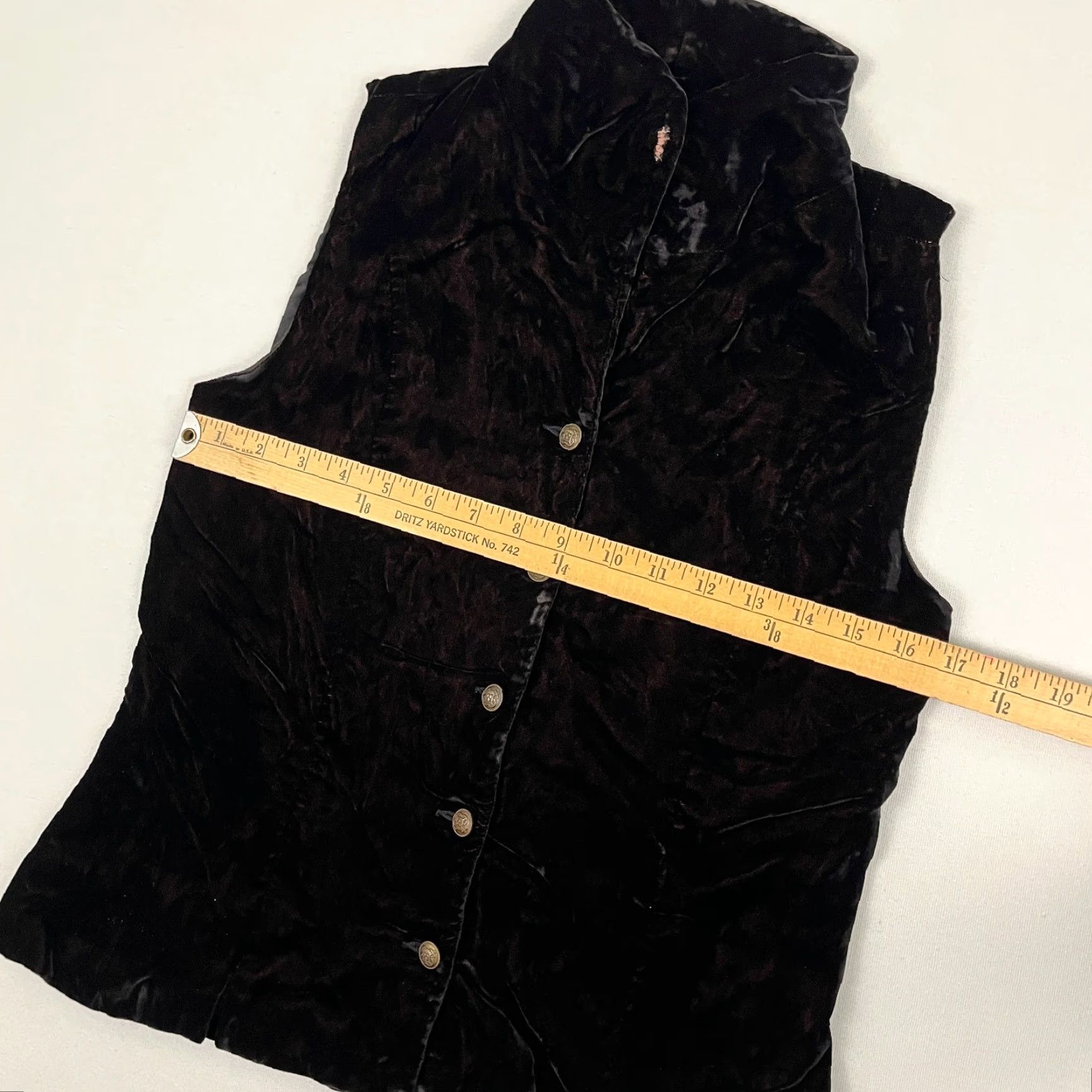 Vintage VINTAGE Breeches Waistcoat Womens Size 14 Dark Brown Witchy Whimsigoth USA Shirt Womens 14 Brown Gothic Retro 90s Y2K Size XL / US 12-14 / IT 48-50 - 5 Thumbnail