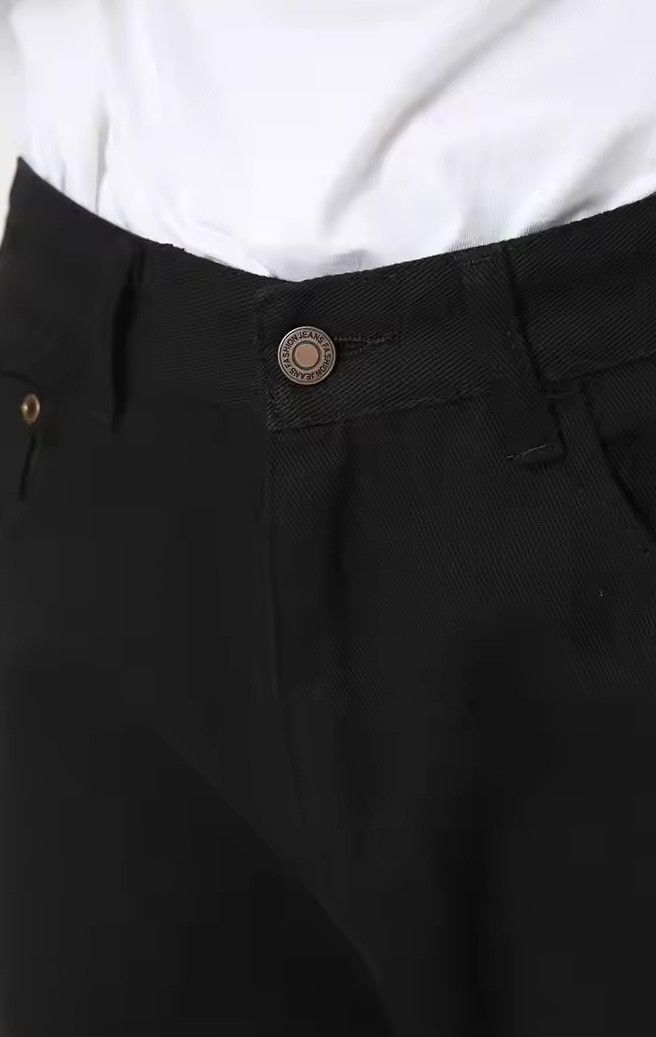 Japanese Brand × Jean Solid Colour Simple Loose Men Jeans Size US 31 - 4 Thumbnail
