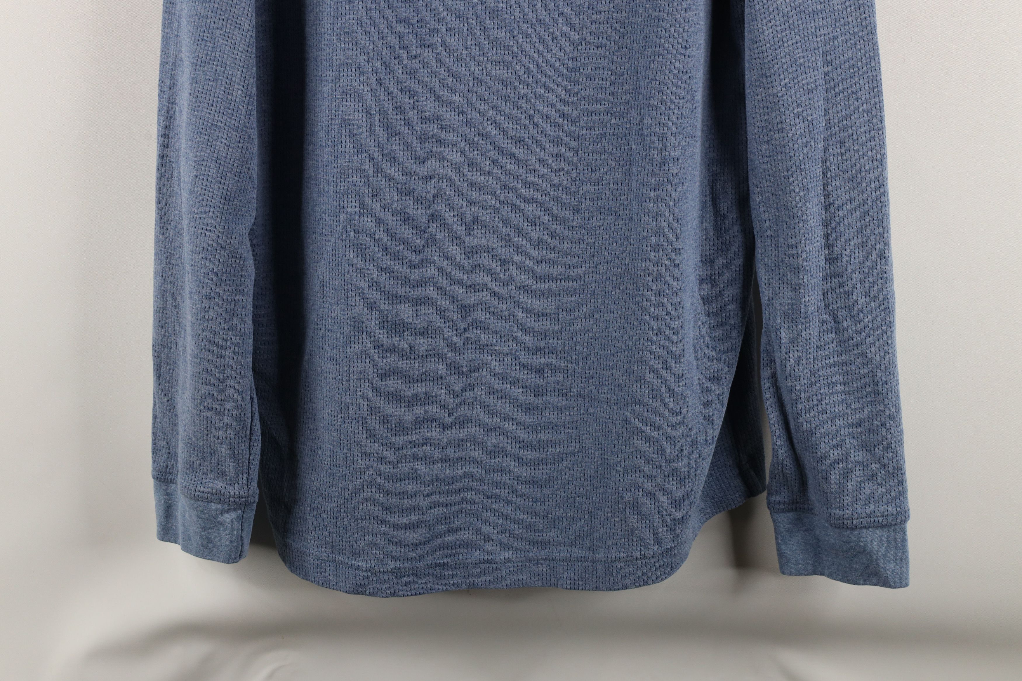 Under Armour × Vintage Under Armour Loose Thermal Waffle Knit Henley T-Shirt Blue Size US L / EU 52-54 / 3 - 3 Thumbnail