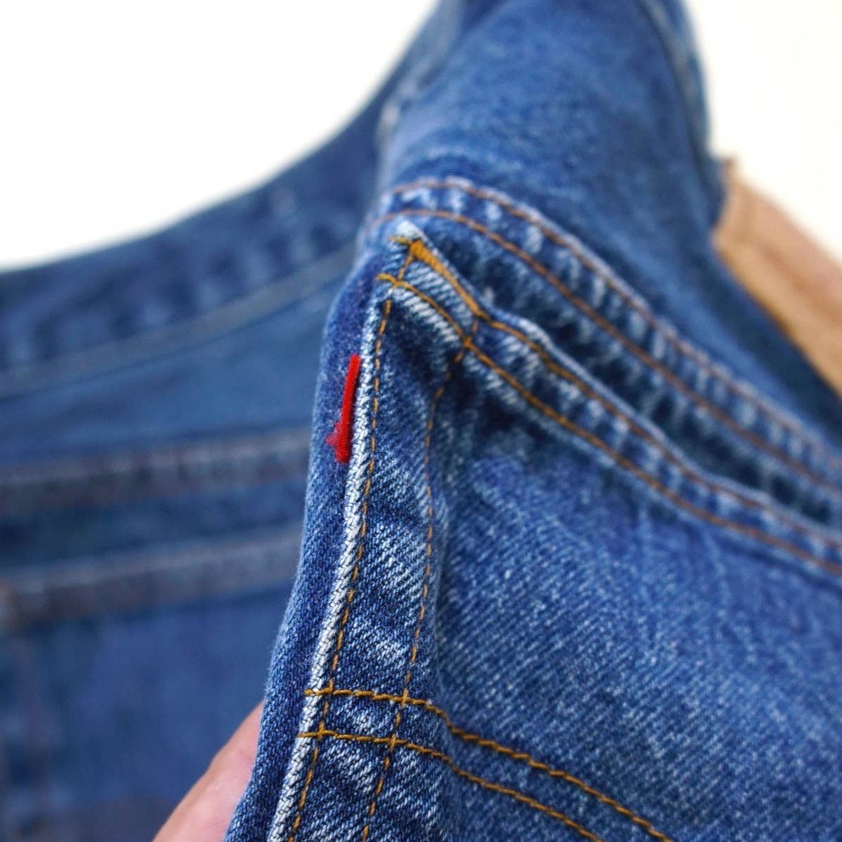 Levi's × Vintage Vintage 80s Levi's 501 Reworked Cutoff Denim Shorts 37 Size US 37 - 3 Thumbnail
