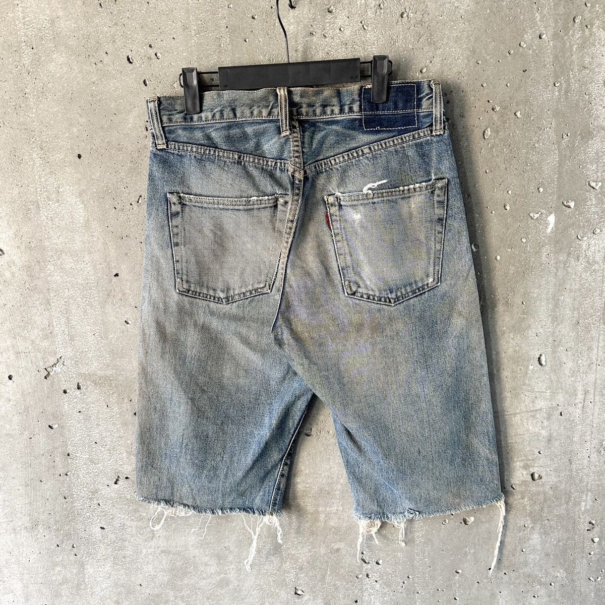 Denime THRASHED Denime Japanese Selvedge Denim Shorts Size US 32 / EU 48 - 3 Thumbnail