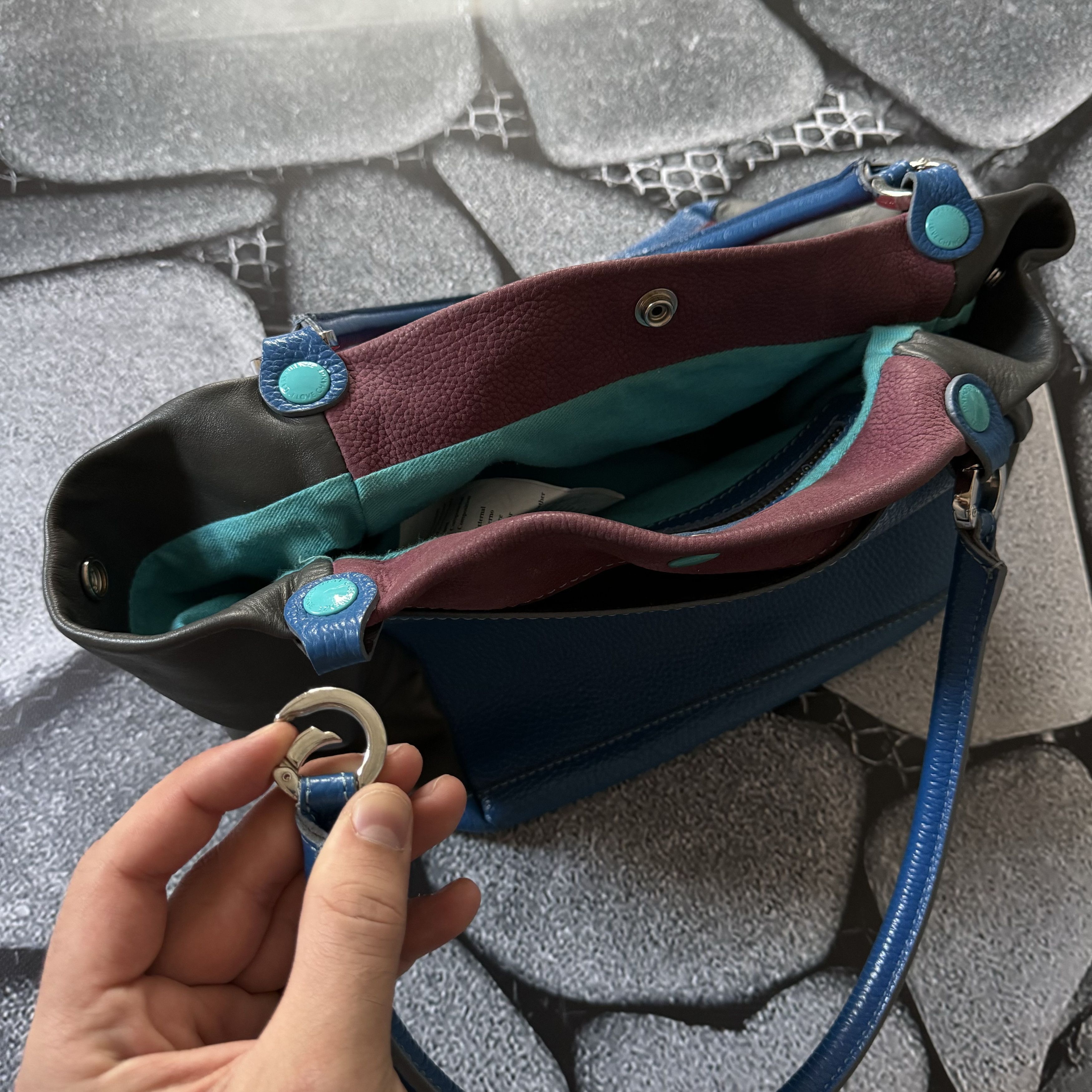 Vintage GABS FIRENZE I LOVE CHANGE VINTAGE LEATHER SHOULDER BAG 2IN1 Size ONE SIZE - 10 Thumbnail