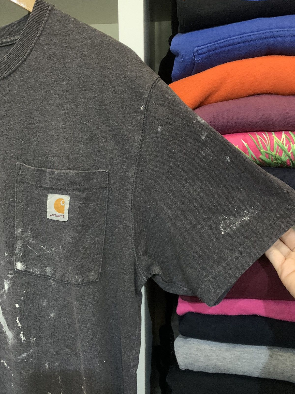 Carhartt × Vintage Vintage Carhartt Painting Custom Design Tee Size US S / EU 44-46 / 1 - 6 Thumbnail