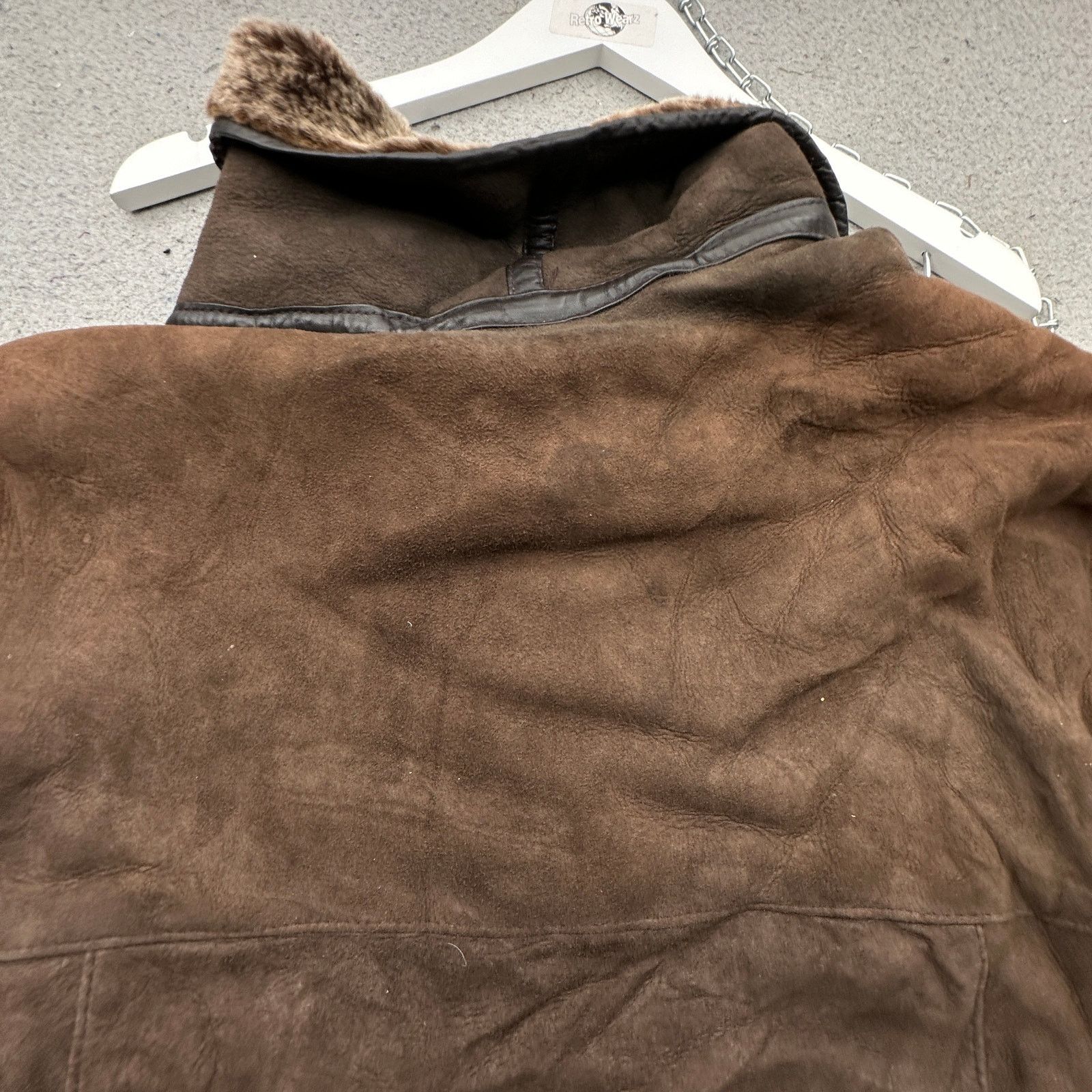 Other Vintage Harlin Shearling Sheepskin Leather Jacket Mens XL Size US XL / EU 56 / 4 - 14 Thumbnail