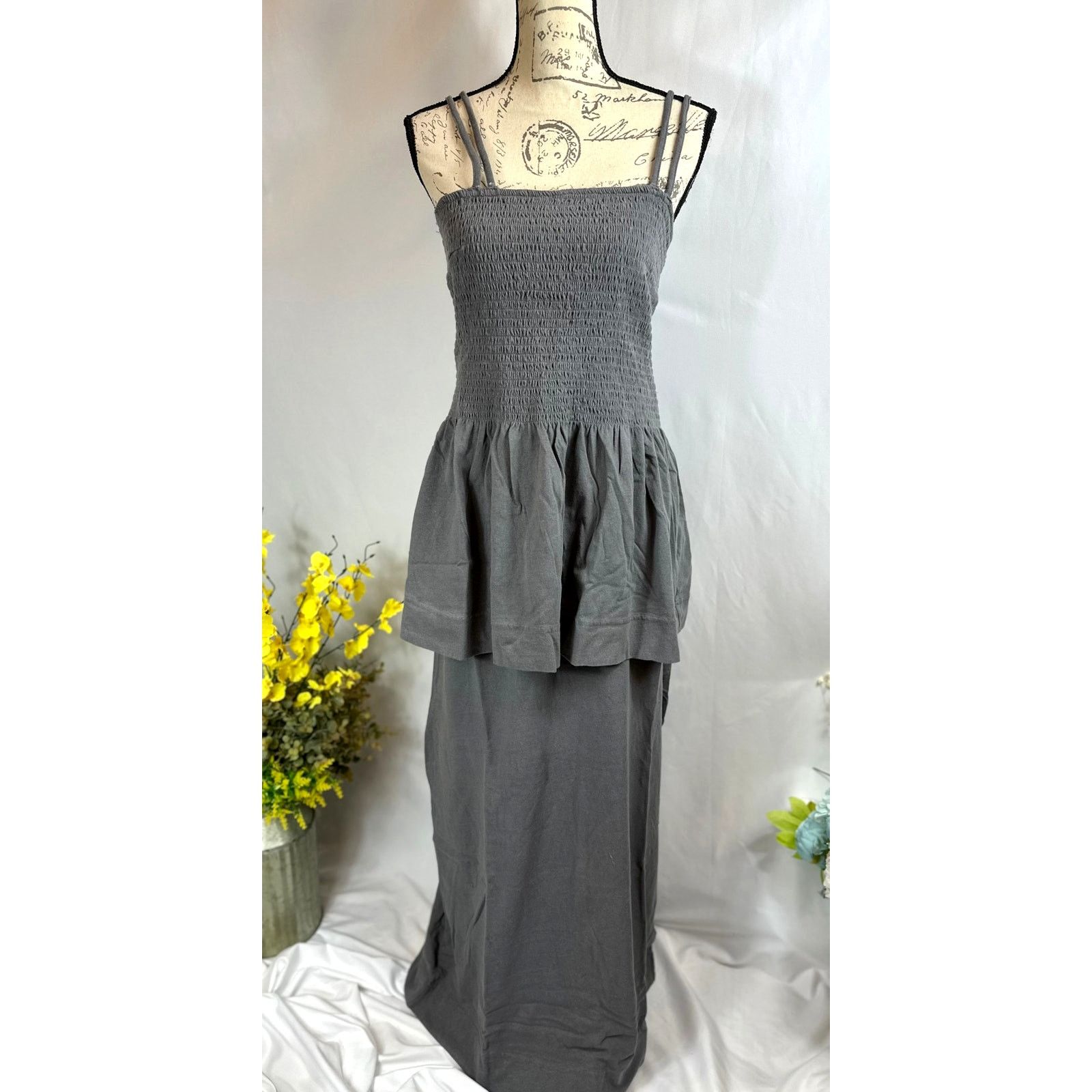 Free People Free People Goldie Skirt Set Elastic Bodice Smoked Pearls S Size 26" / US 2 / IT 38 - 10 Thumbnail