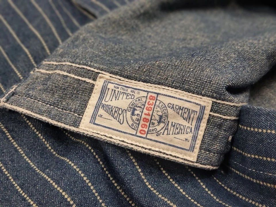 Japanese Brand Non Stock Flyer Japan Wabash Vent Hole Vintage Work Shirt Size L / US 10 / IT 46 - 15 Thumbnail