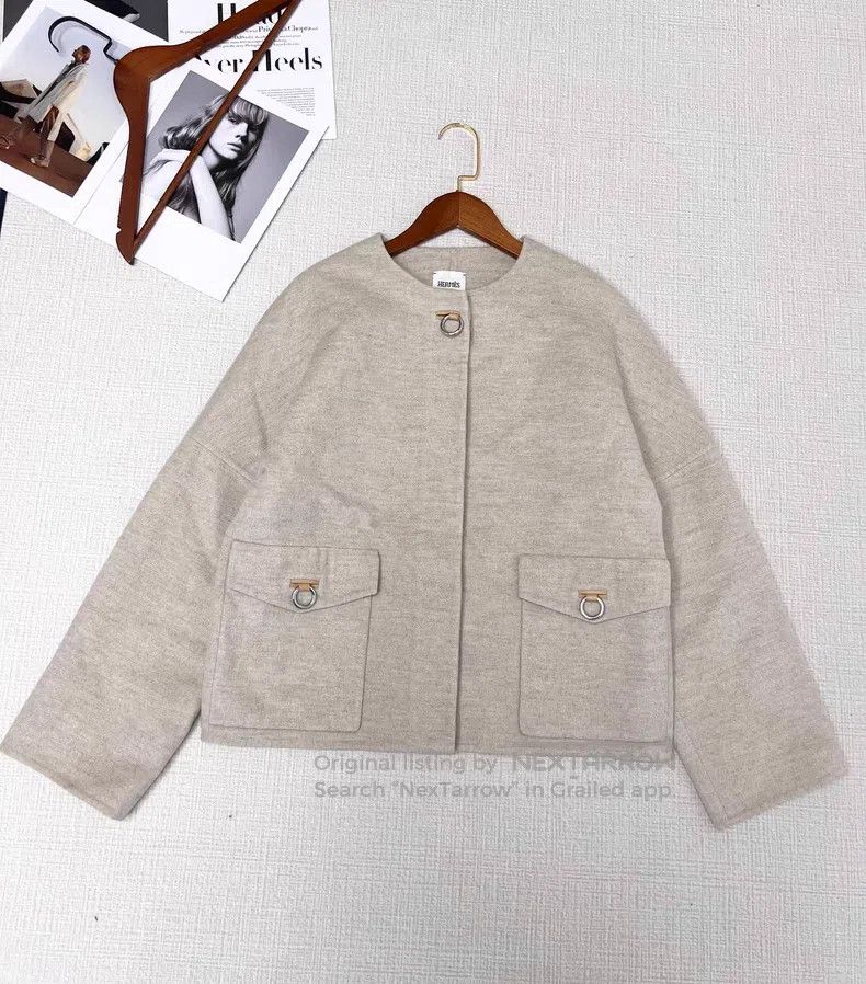Hermes Hermes Loop-buttoned cashmere coat Size XS / US 0-2 / IT 36-38 - 1 Thumbnail