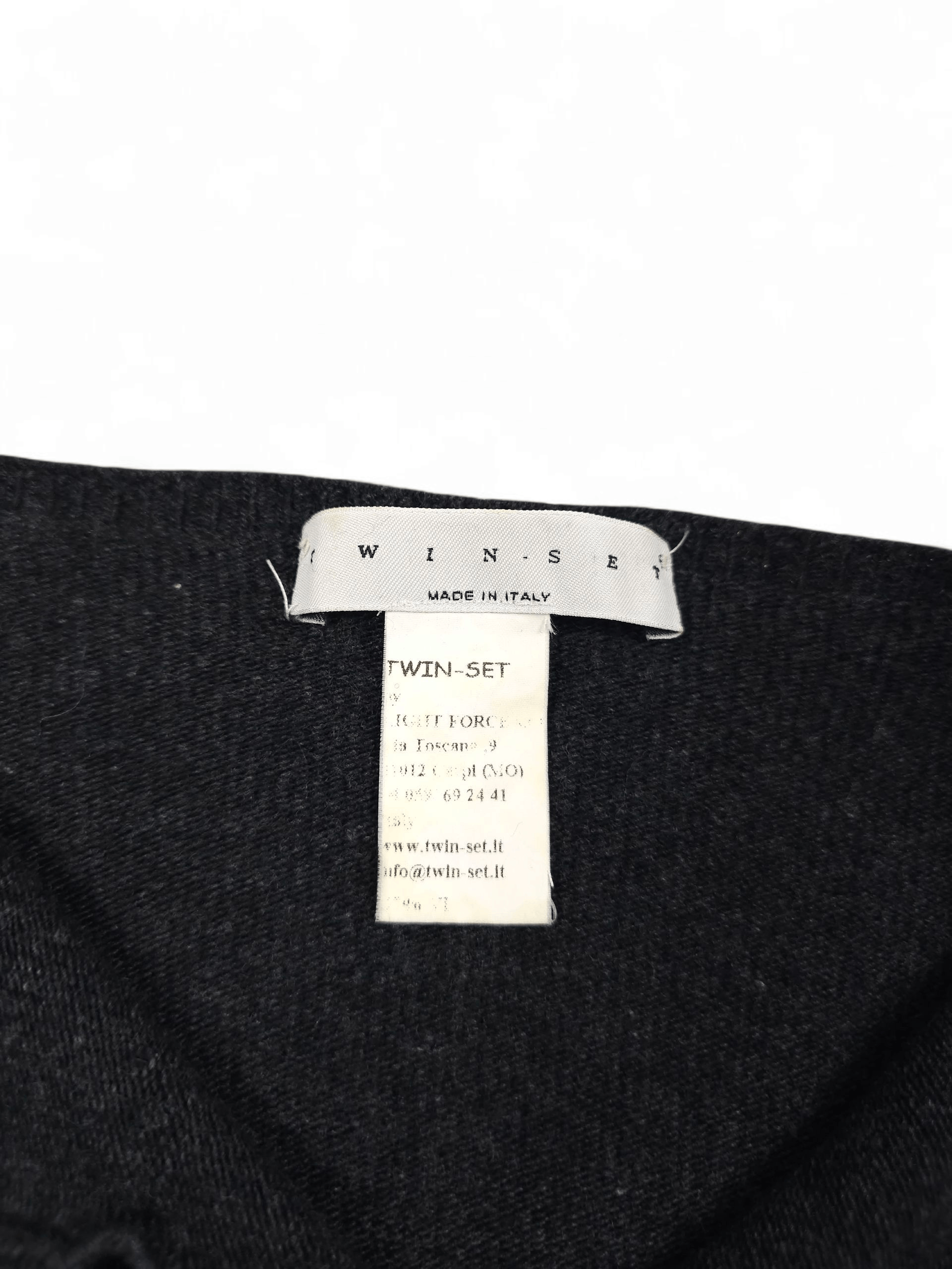 TWINSET 💎 Twinset Size XS Gray Button Up Sweater Top Blouse Size XS / US 0-2 / IT 36-38 - 5 Thumbnail