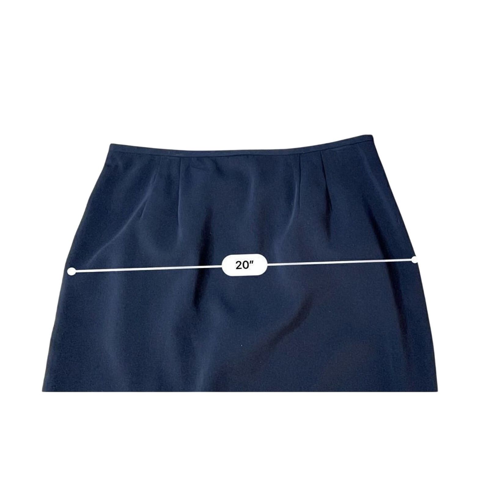 Other Norton McNaughton Navy Blue Lined Washable Straight Skirt 14 Size 36" / US 14 / IT 50 - 3 Thumbnail