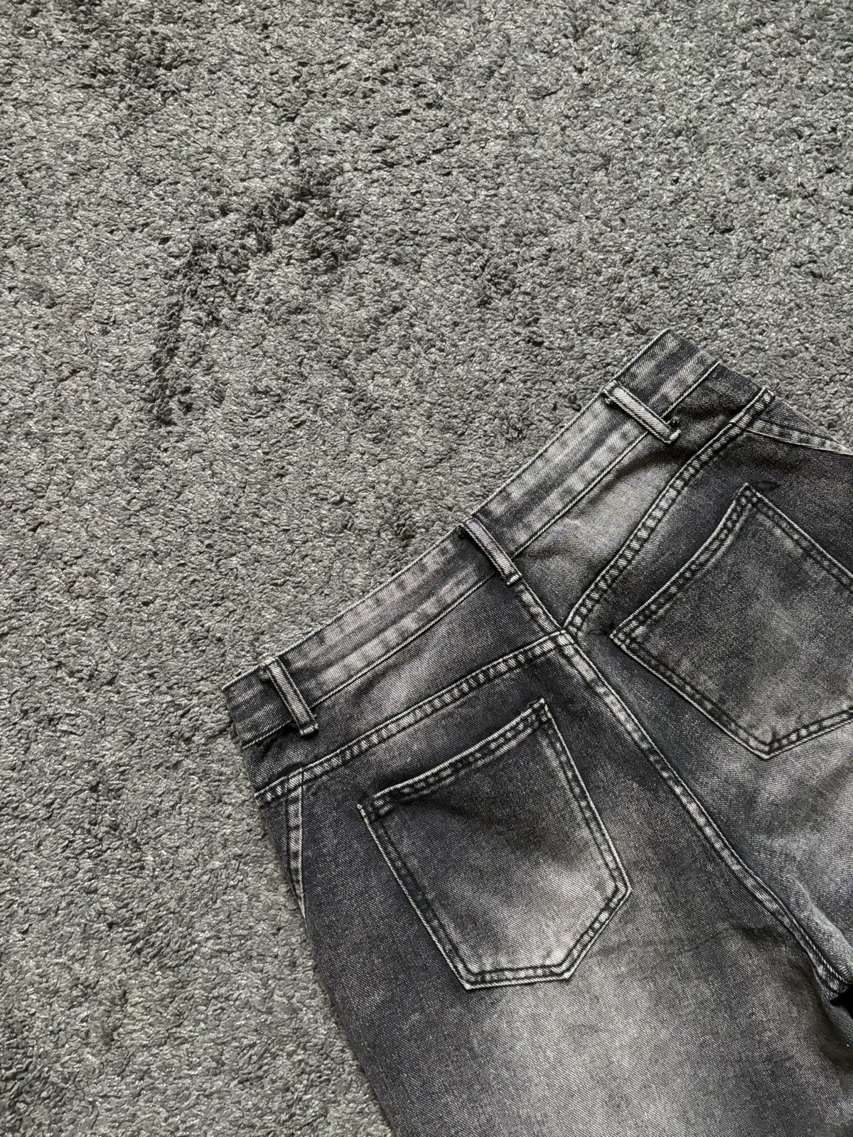 Jean × Vintage Gray wavy baggy jeans oversized vintage denim Size US 30 / EU 46 - 11 Thumbnail