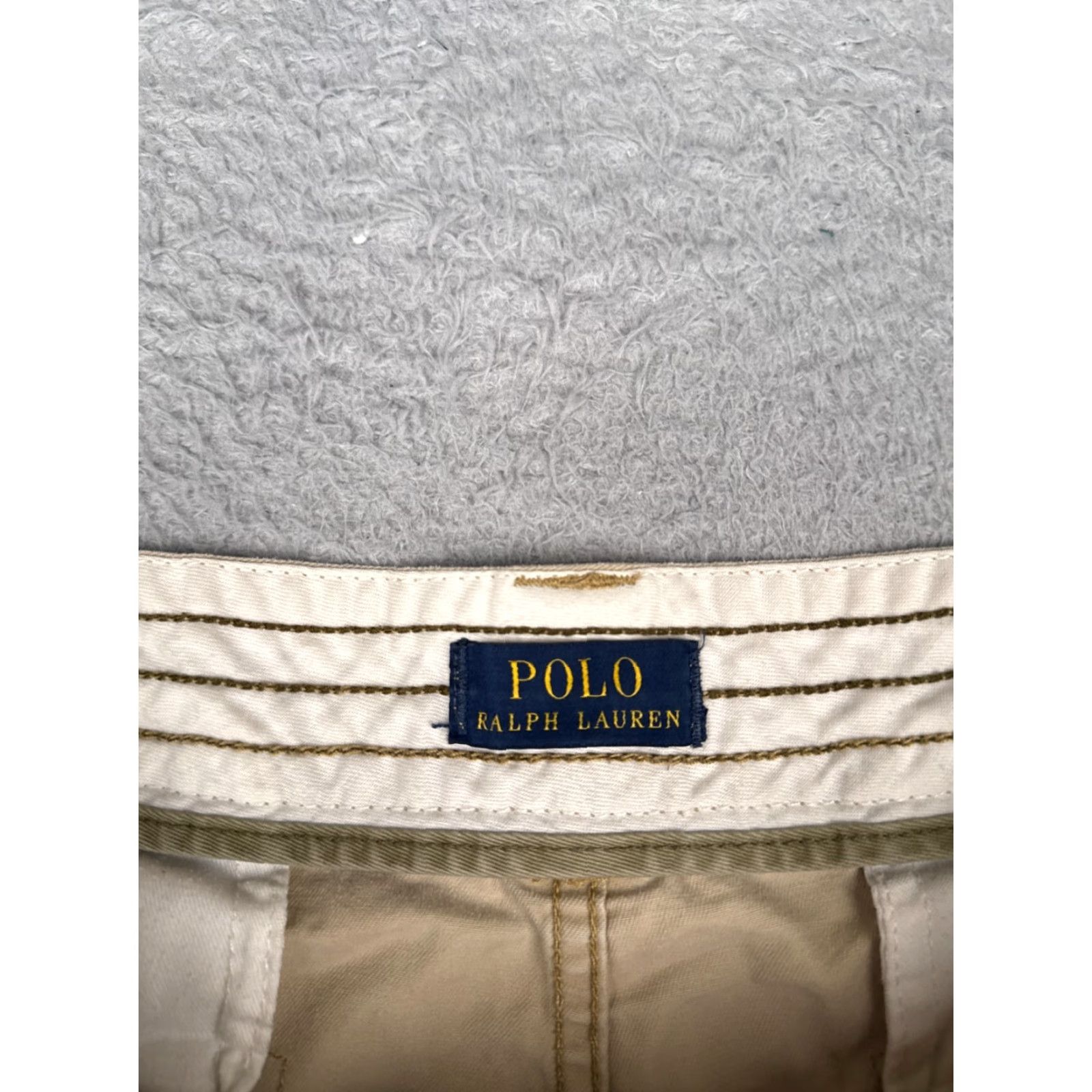 Polo Ralph Lauren VINTAGE Polo Ralph Lauren Cargo Shorts Men 36 Beige Twill 100% Cotton Casual Workwear Pockets 10in Inseam Regular Rise 36x10 Men's Shorts Size US M / EU 48-50 / 2 - 7 Thumbnail