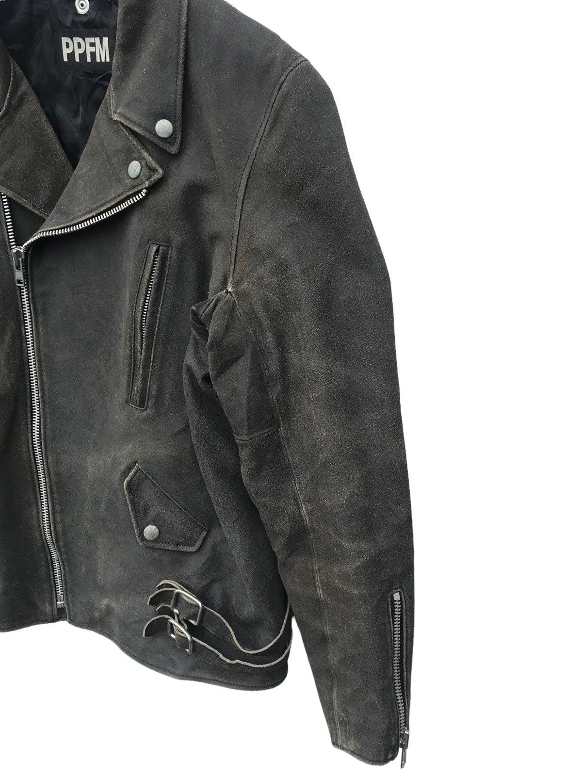 PPFM PPFM Double Collar Biker Rockabilly Leather Jacket Size US M / EU 48-50 / 2 - 8 Thumbnail