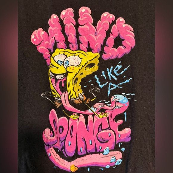 Other SpongeBob SquarePants “Mind Like a Sponge” Shirt Black Sz M Size US M / EU 48-50 / 2 - 3 Thumbnail