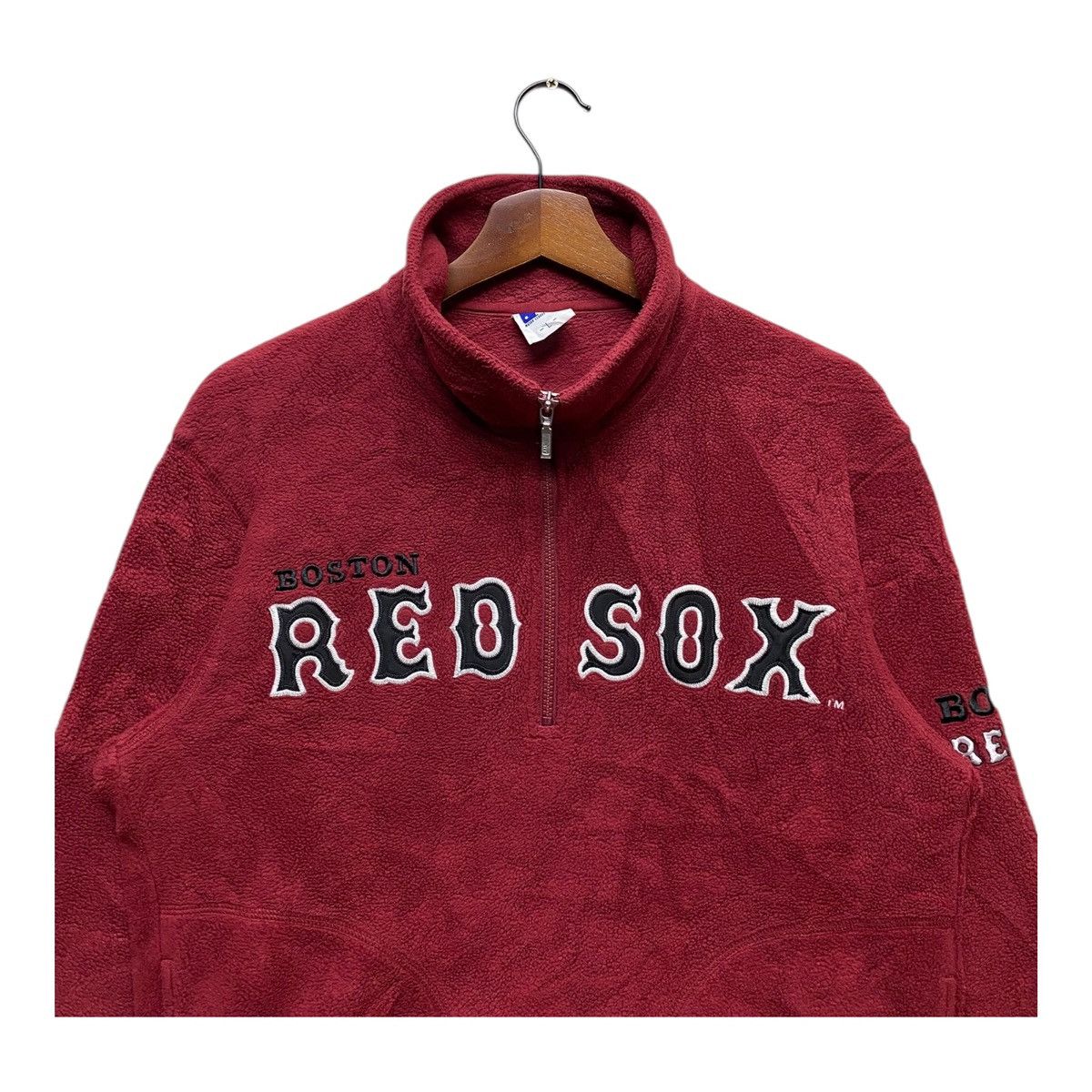 MLB MLB X Uniqlo Red Sox Baseball Fleece Quarter Zip Size L Size US L / EU 52-54 / 3 - 2 Thumbnail