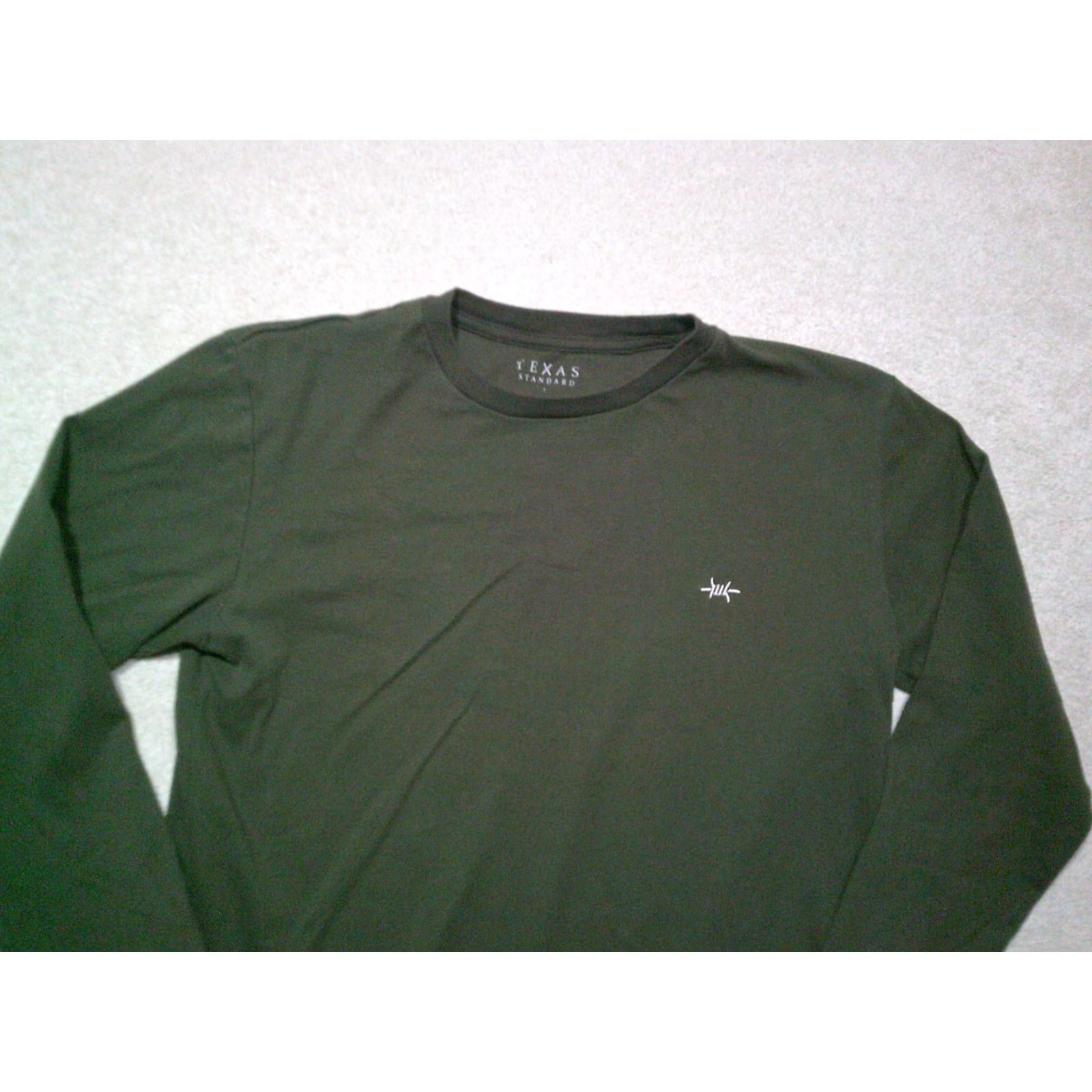 Vintage Texas Standard T Shirt Mens Large Green Longsleeve Cowboy USA Shirt Regular Crew Neck Texas Holiday 2020s Size US L / EU 52-54 / 3 - 3 Thumbnail