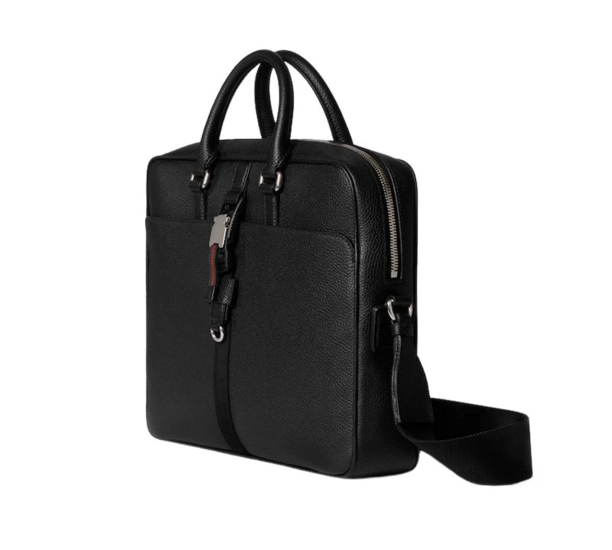 Gucci Gucci Medium Leather Computer/ Briefcase Bag Size ONE SIZE - 3 Thumbnail