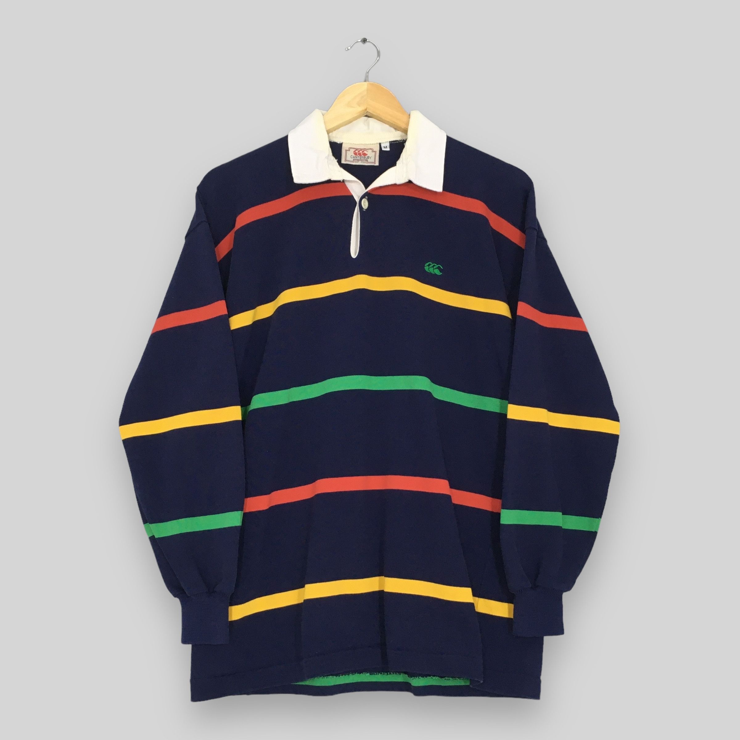 Canterbury of New Zealand Vintage Canterbury Of New Zealand Striped Rugby Shirt Medium Size US M / EU 48-50 / 2 - 1 Thumbnail
