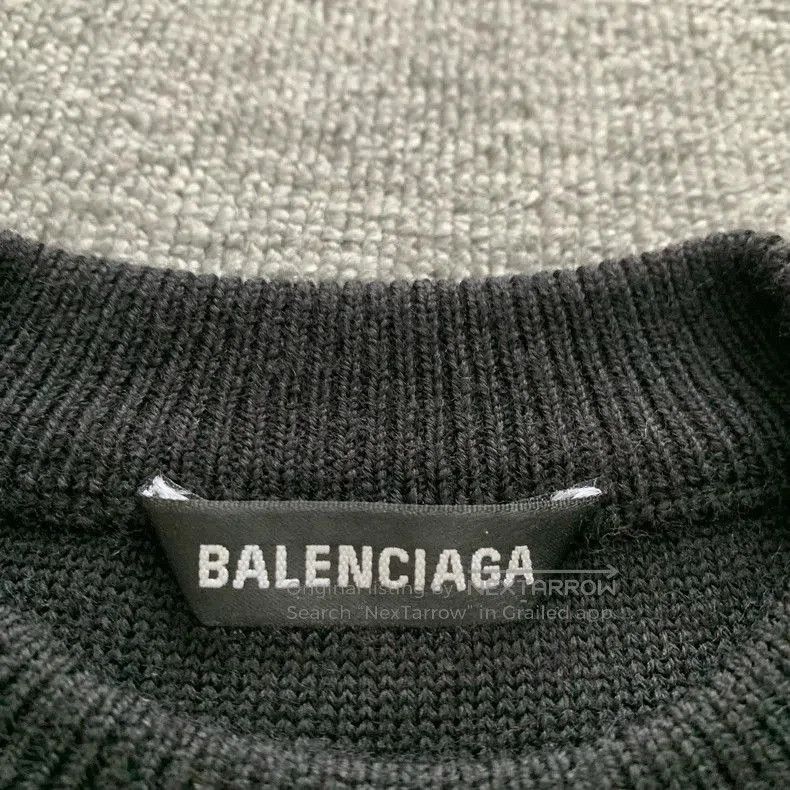 Balenciaga Balenciaga Multilingual Print Black Sweater. Size US XS / EU 42 / 0 - 3 Thumbnail