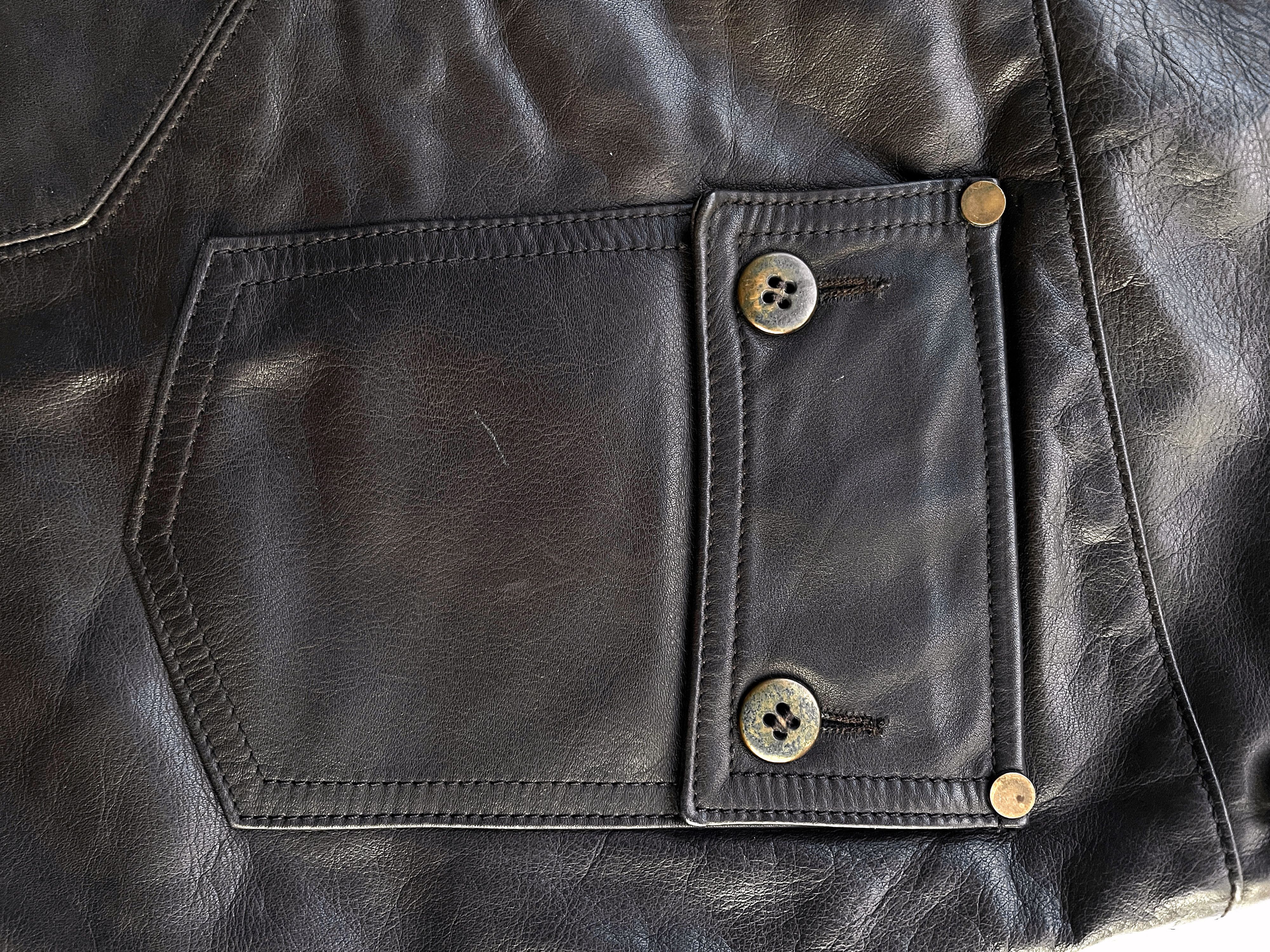 Leather Pants BLACK DIONISO sz. EU 48