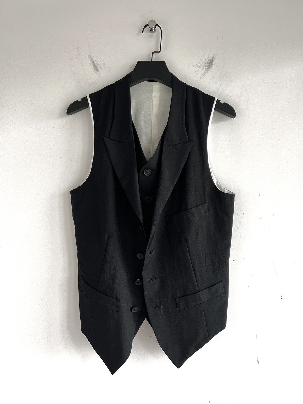 Yohji Yamamoto Yohji Yamamoto Pour Homme - FRONT DOUBLE VEST Size US L / EU 52-54 / 3 - 2 Thumbnail