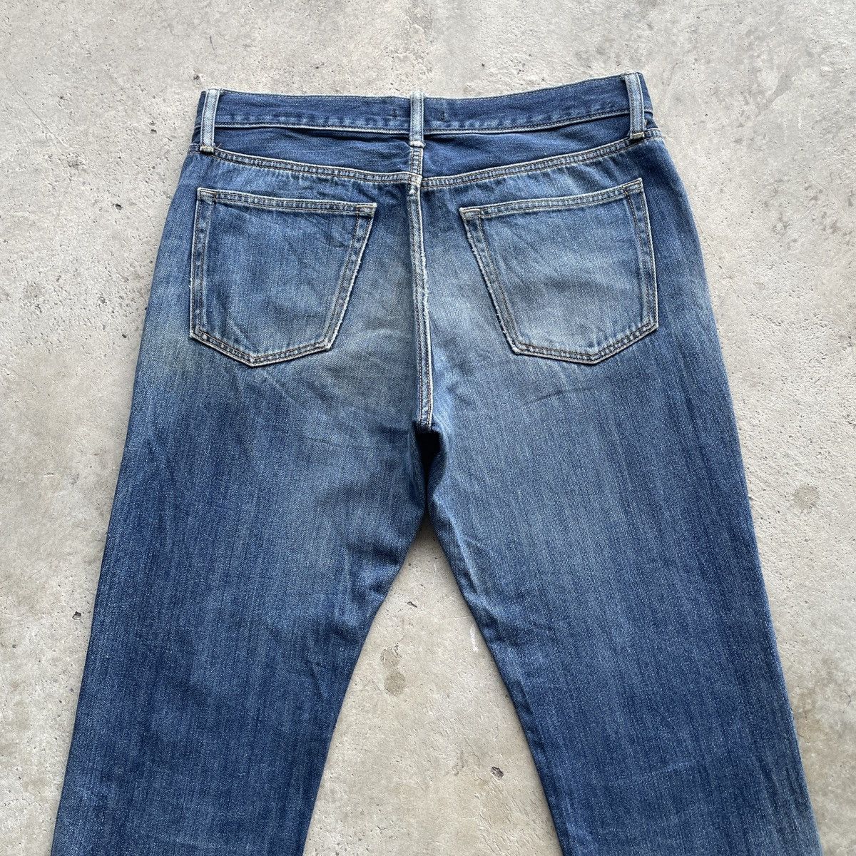 Japanese Brand Vintage Japanese Brand Jeans Faded Denim Pants W35x27 Size US 35 - 8 Thumbnail