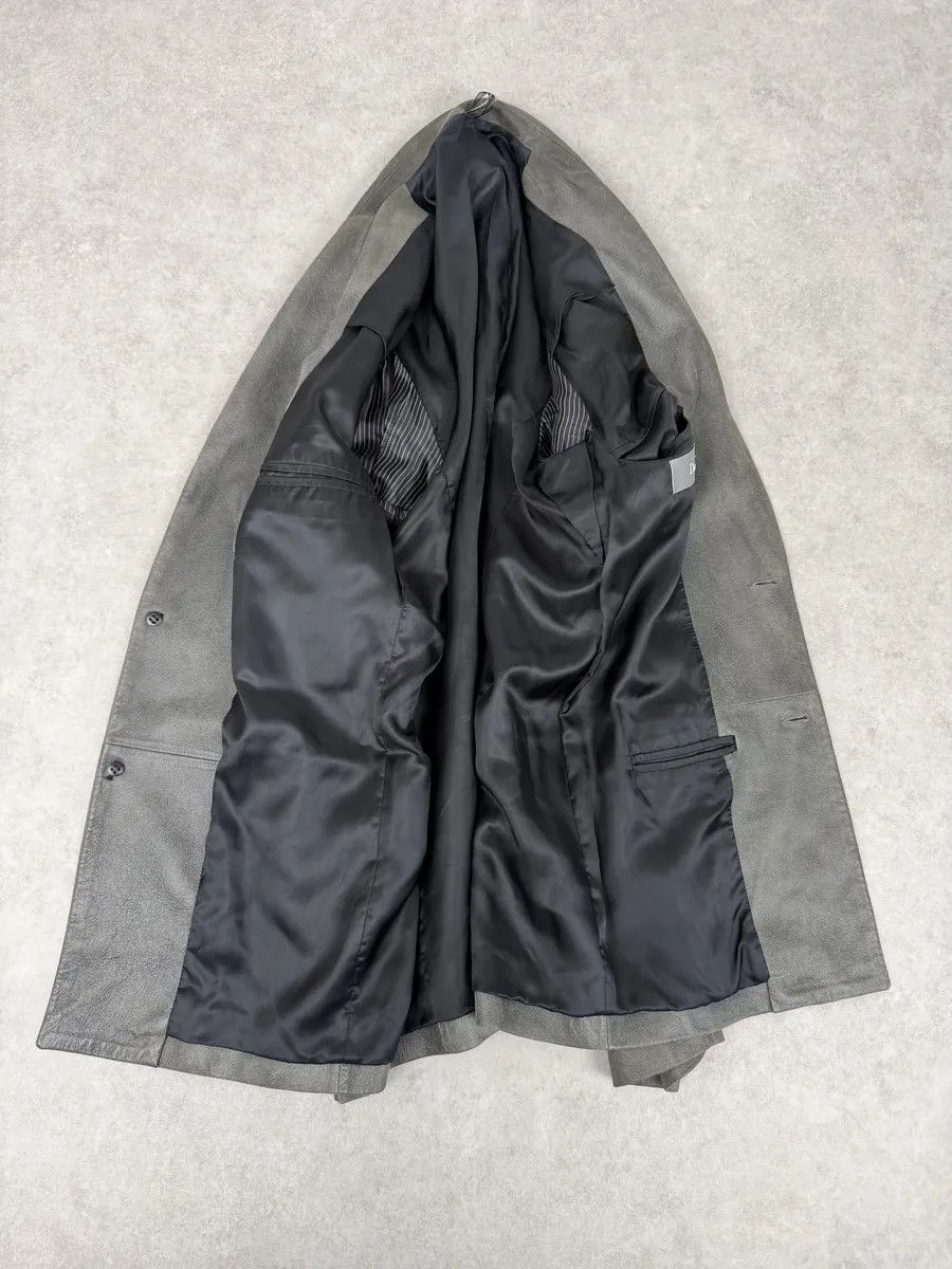 Dior 2010s Dior Eroded Grey Lamb Leather Jacket by Kris Van Assche Size US M / EU 48-50 / 2 - 4 Thumbnail