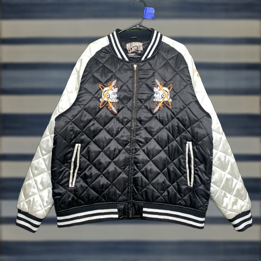 Billionaire Boys Club VINTAGE Billionaire Boys Club Satin Jacket Mens 2XL Quilted Varsity Space Casino Jacket Size US XXL / EU 58 / 5 - 1 Thumbnail