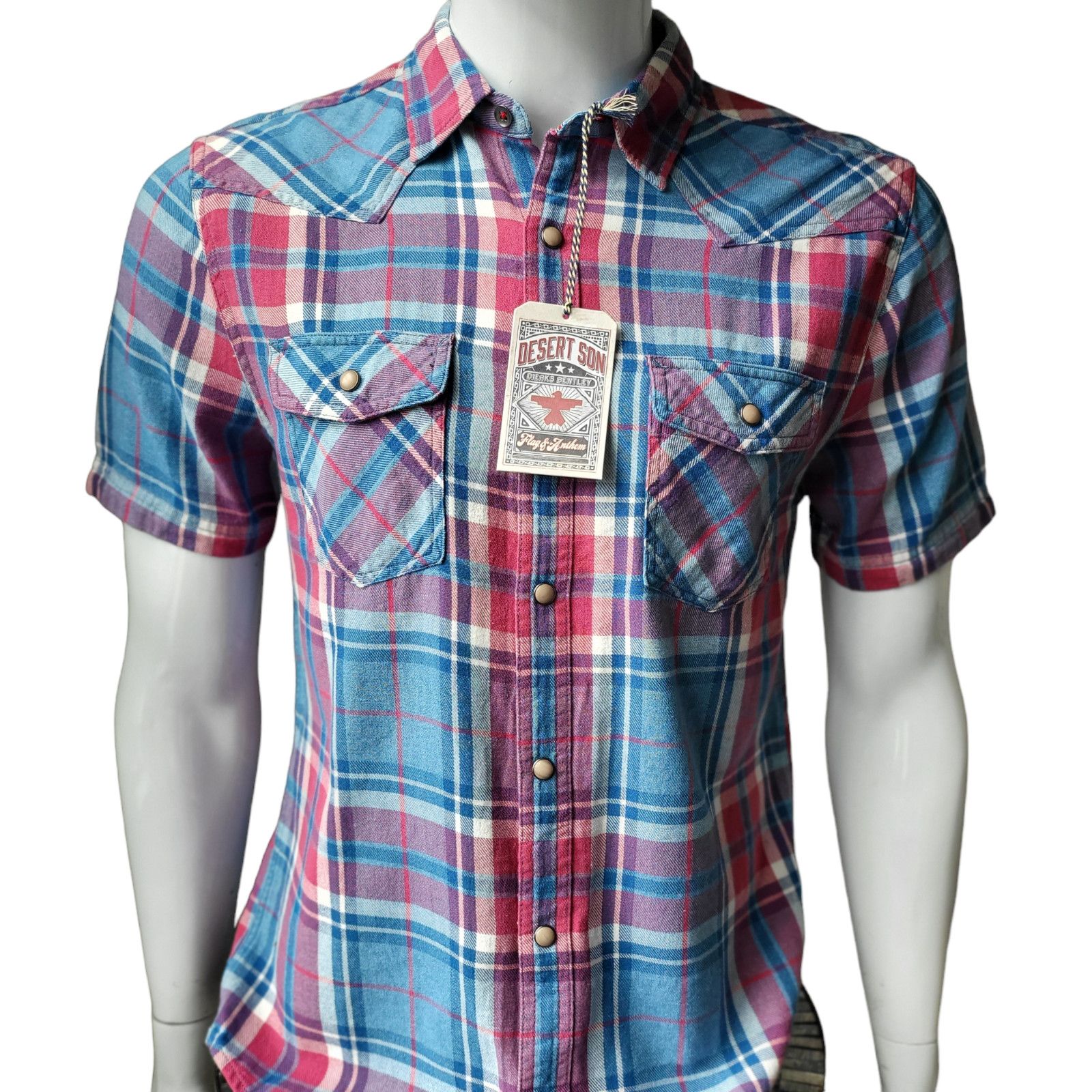Flag & Anthem NWT DESERT SON Dierks Bentley Flag Anthem Western Pearl Snap Size US S / EU 44-46 / 1 - 1 Thumbnail
